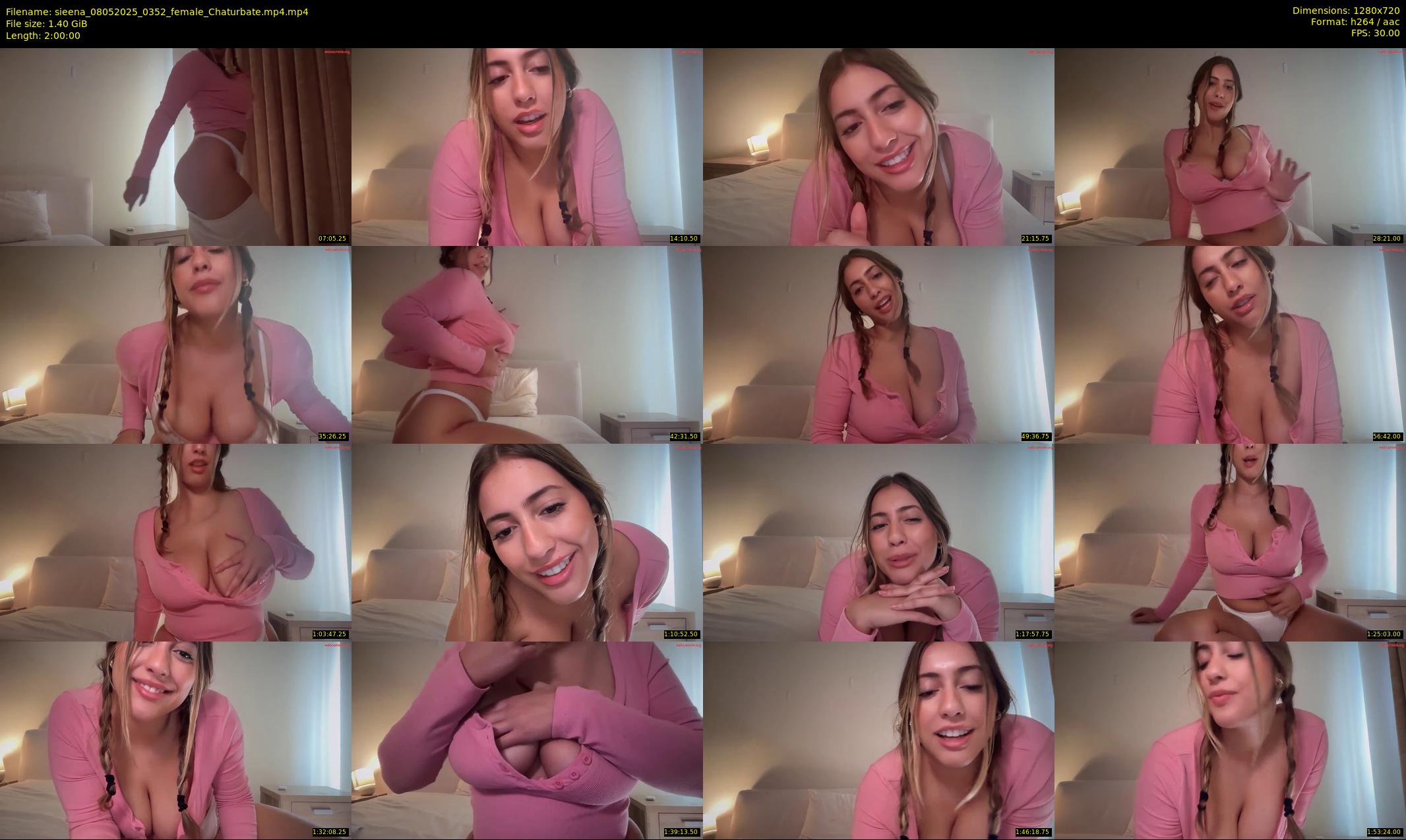 sieena — 120 minute Chaturbate female cam show recording, 720p, May 8, 2025