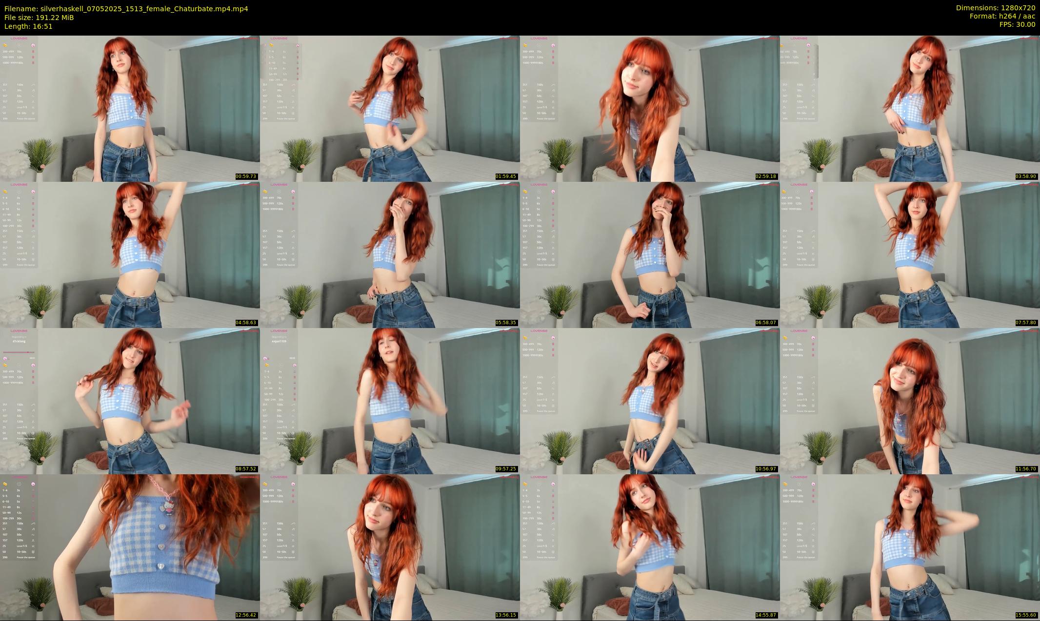 silverhaskell — 17 minute Chaturbate female cam show recording, 720p, May 7, 2025