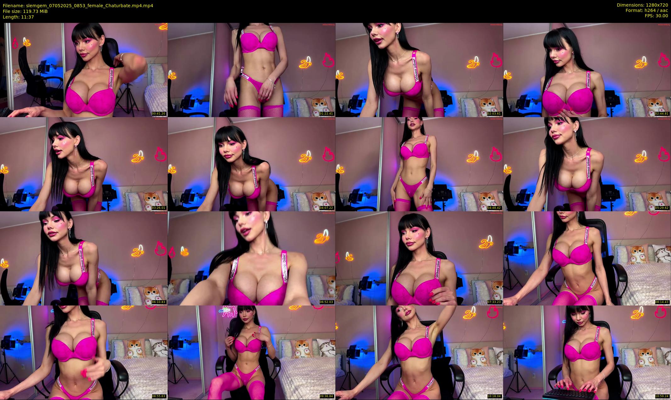 slemgem — 12 minute Chaturbate couple cam show recording, 720p, May 7, 2025