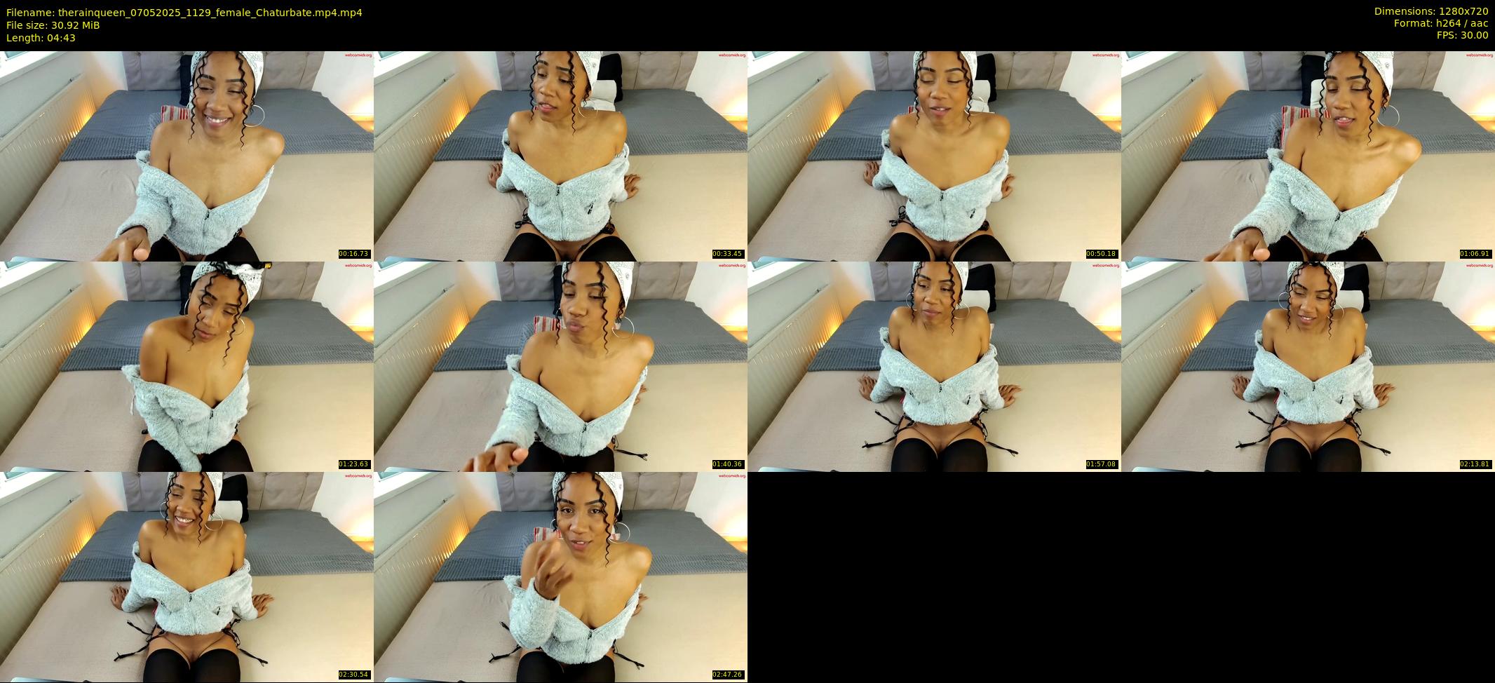 therainqueen — 5 minute Chaturbate female cam show recording, 720p, May 7, 2025