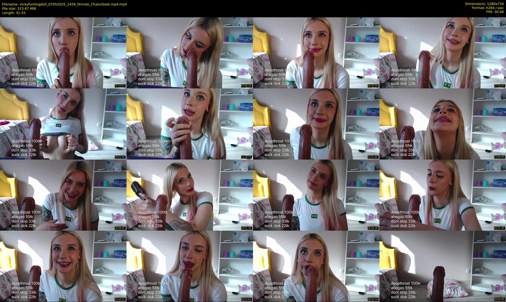 vickyfuckingdoll — 32 minute Chaturbate female cam show recording, 720p, May 7, 2025