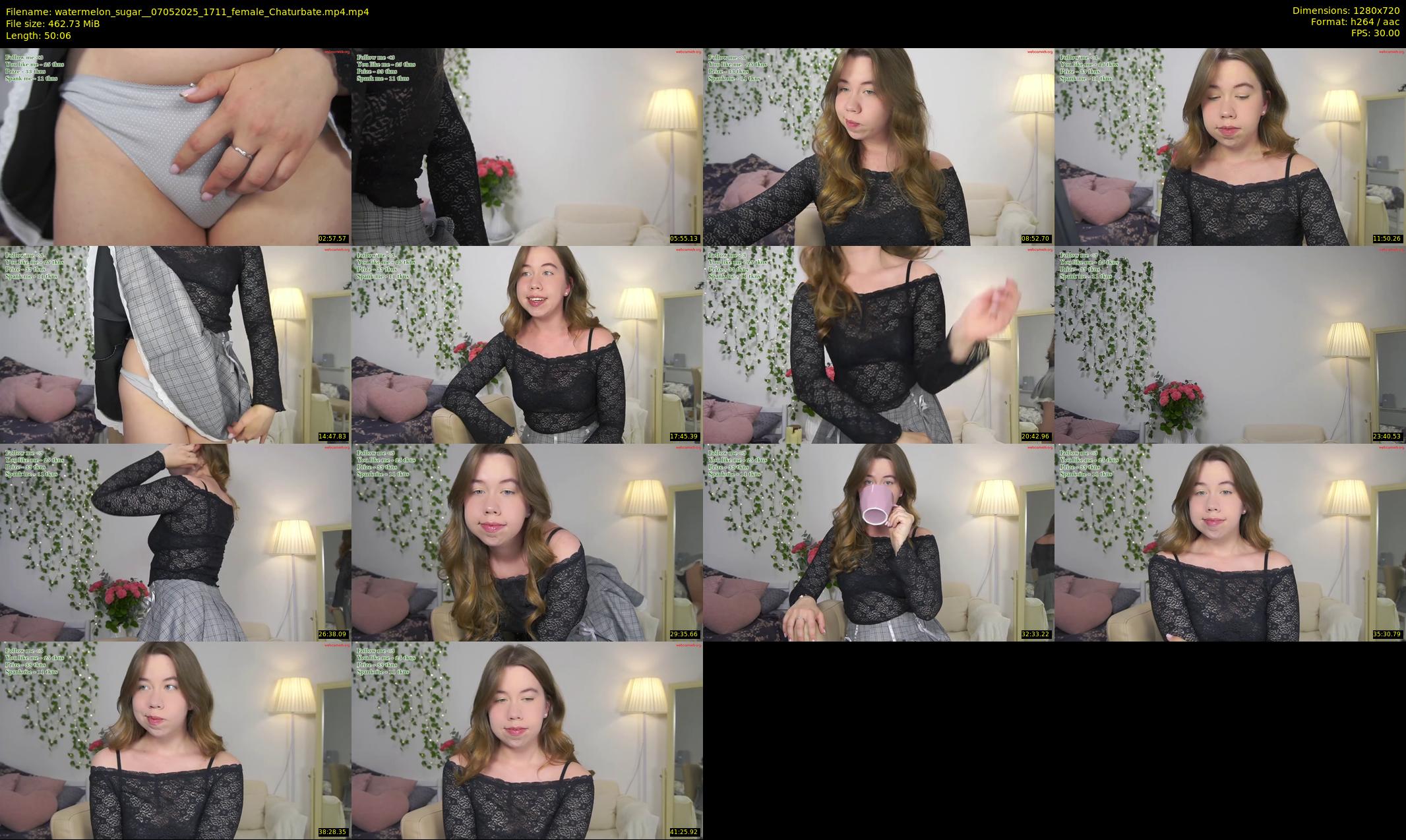 watermelon_sugar_ — 51 minute Chaturbate female cam show recording, 720p, May 7, 2025