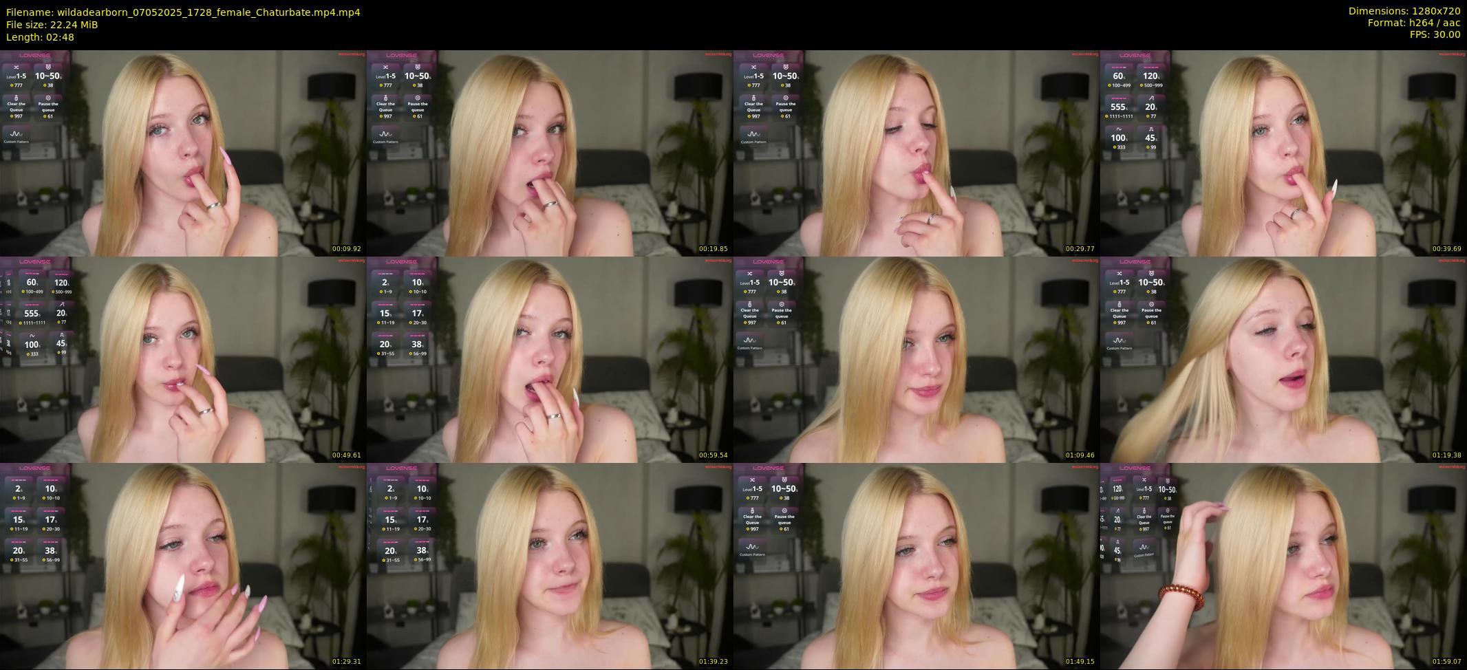 wildadearborn — 3 minute Chaturbate female cam show recording, 720p, May 7, 2025