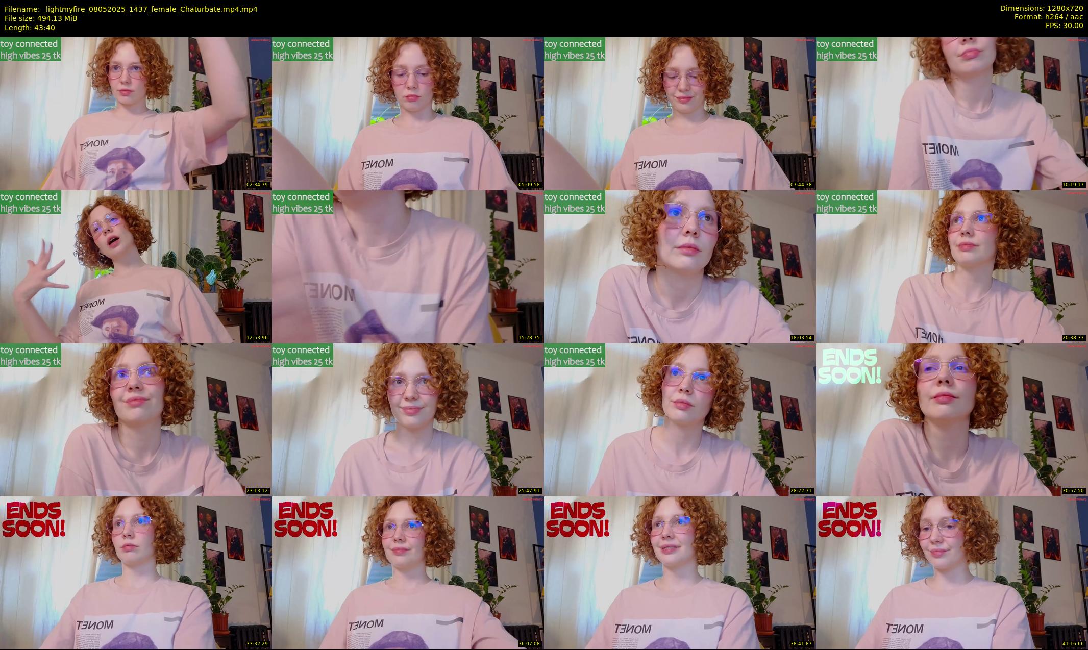 _lightmyfire — 44 minute Chaturbate female cam show recording, 720p, May 8, 2025
