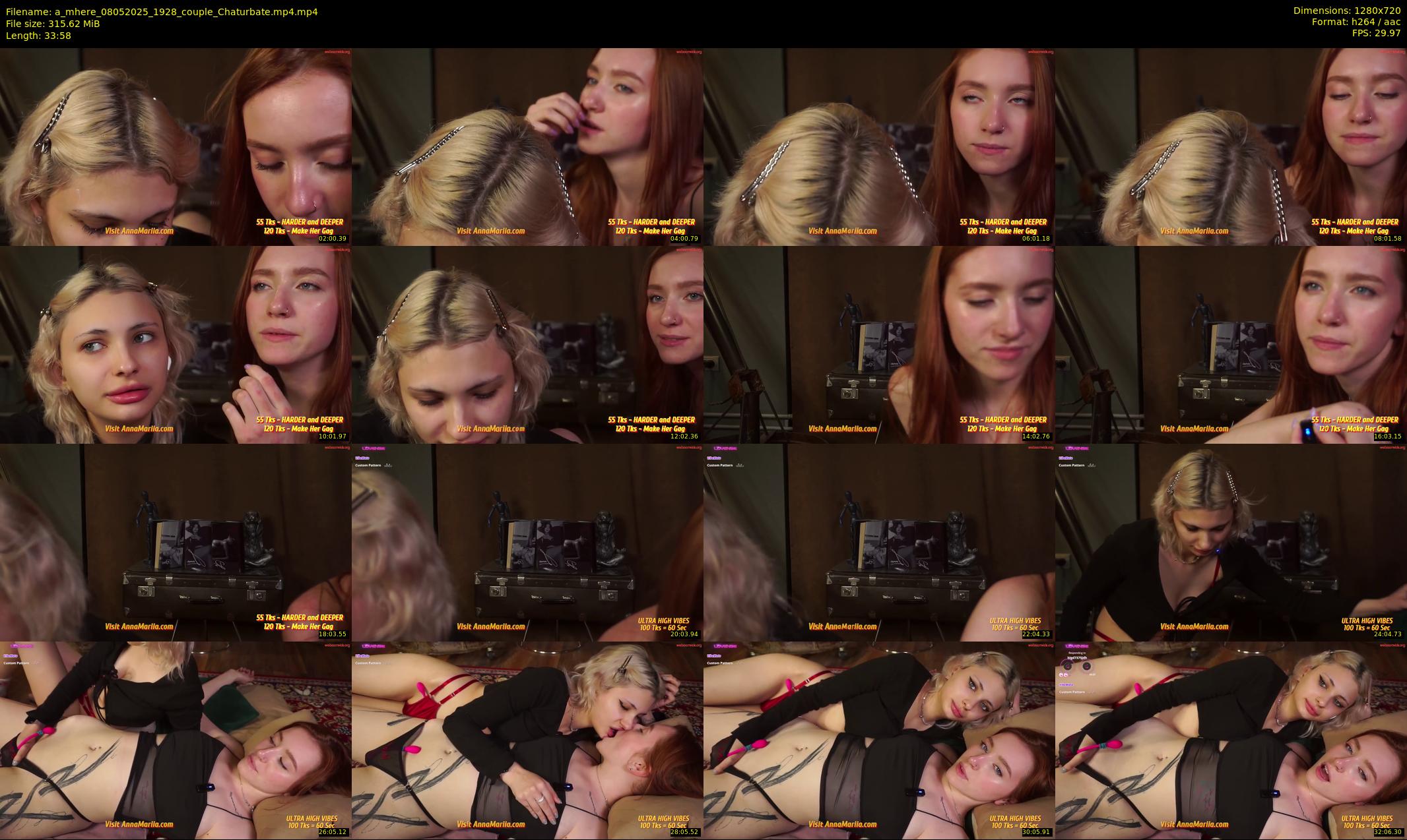 a_mhere — 34 minute Chaturbate couple cam show recording, 720p, May 8, 2025