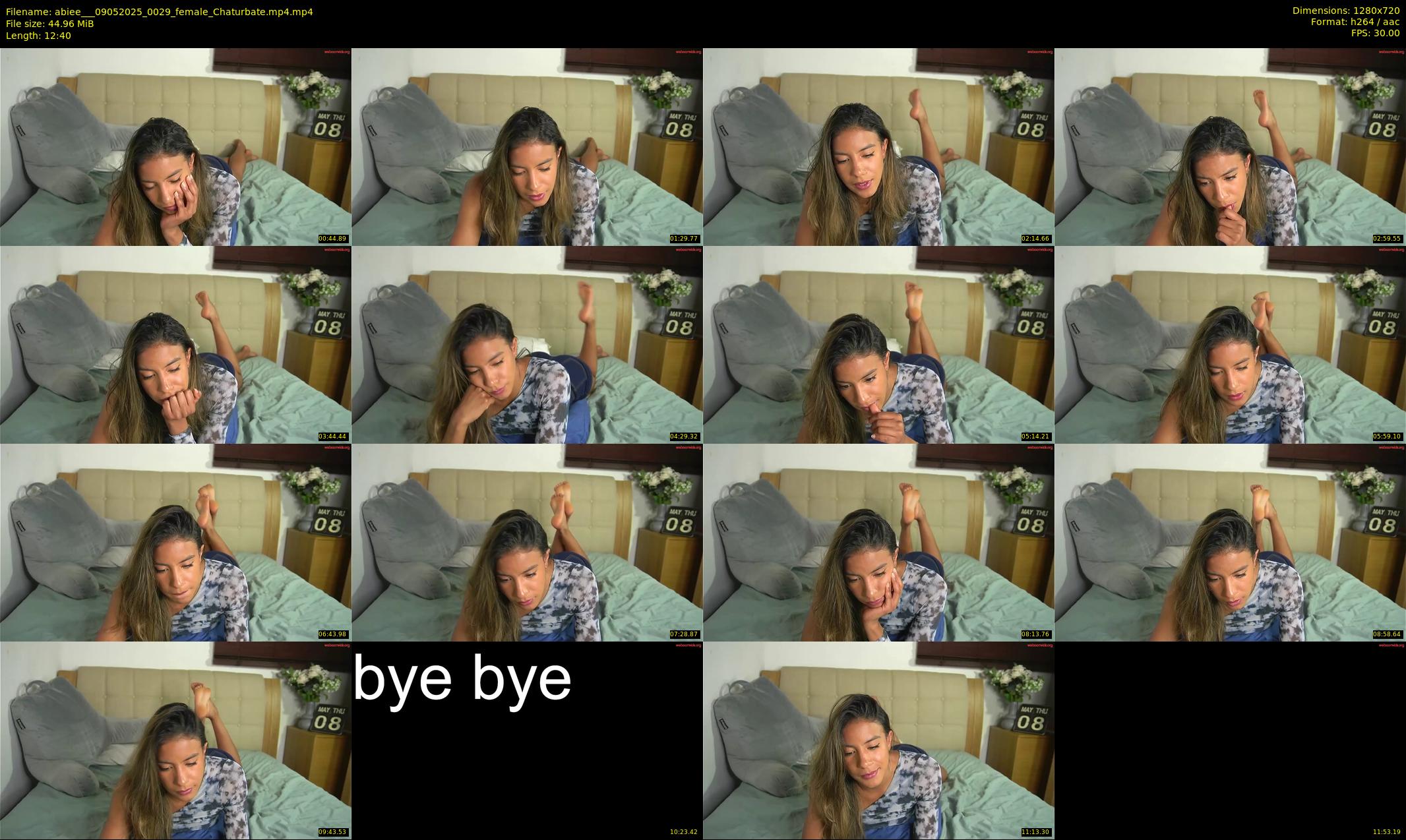 abiee__ — 13 minute Chaturbate female cam show recording, 720p, May 9, 2025