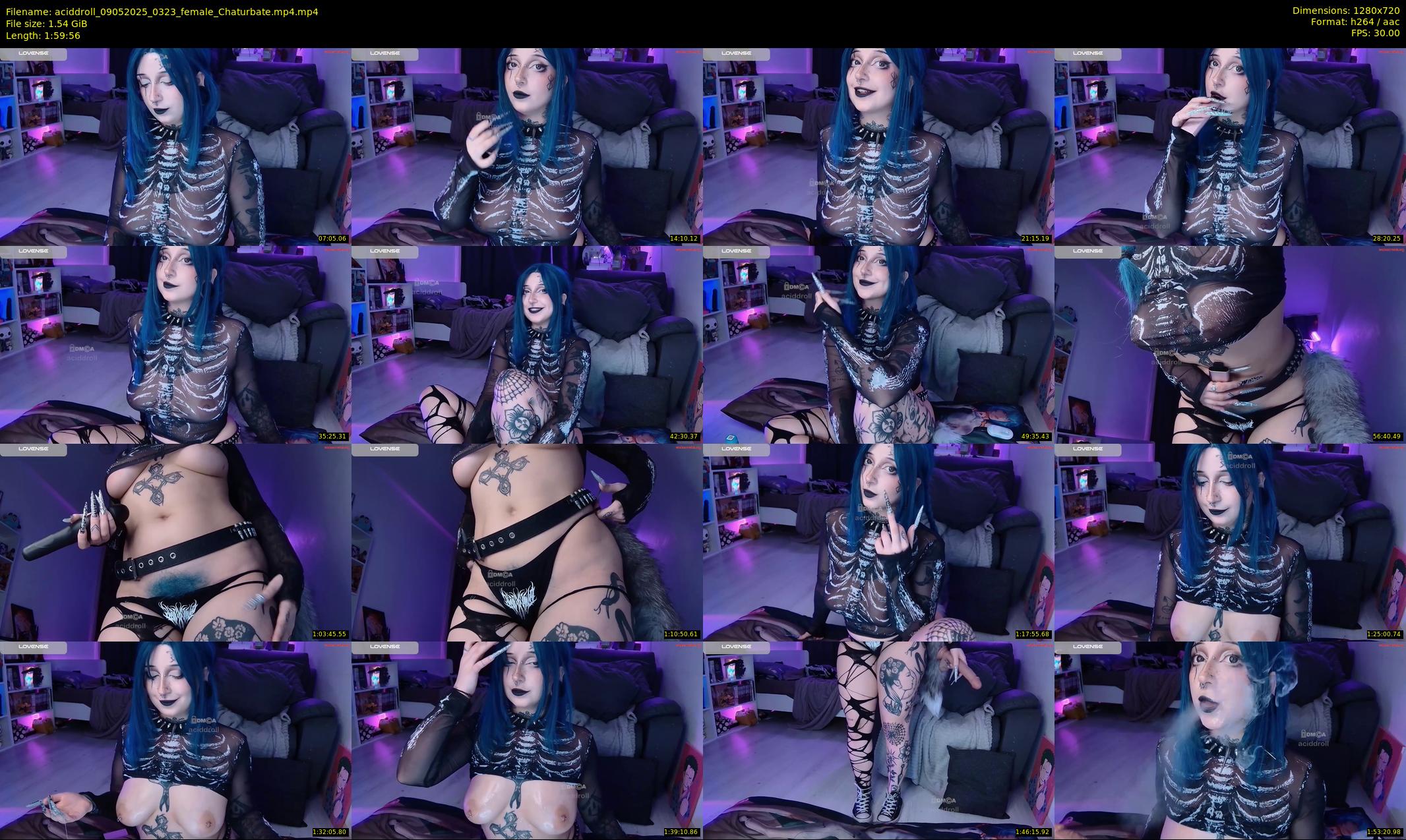 aciddroll — 120 minute Chaturbate female cam show recording, 720p, May 9, 2025