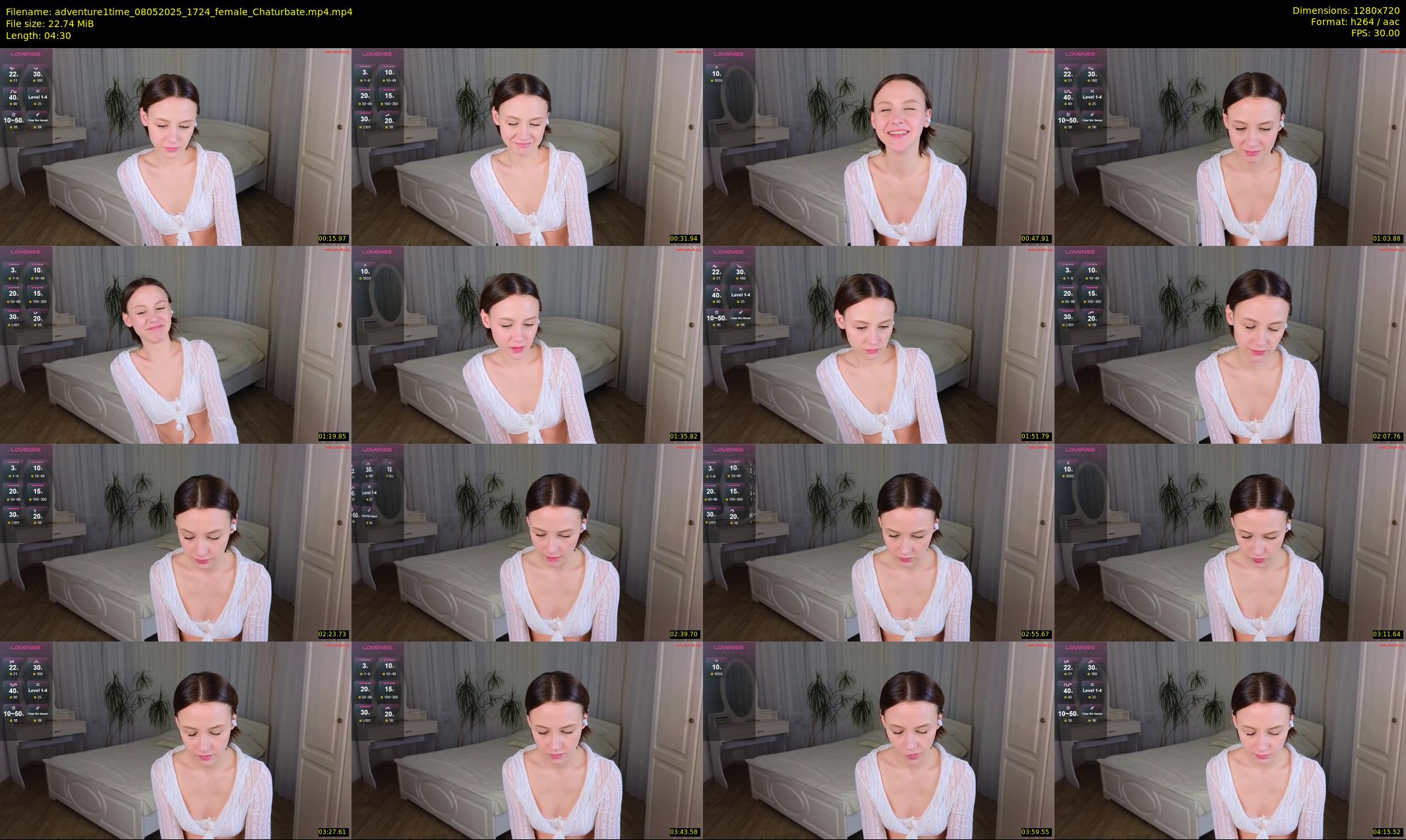 adventure1time — 5 minute Chaturbate female cam show recording, 720p, May 8, 2025