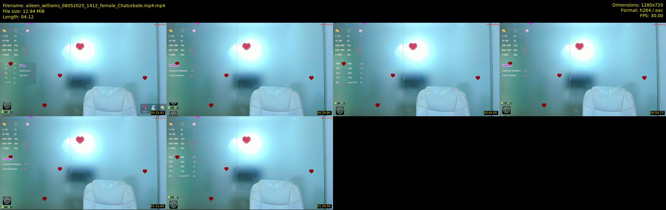 aileen_williams — 5 minute Chaturbate female cam show recording, 720p, May 8, 2025