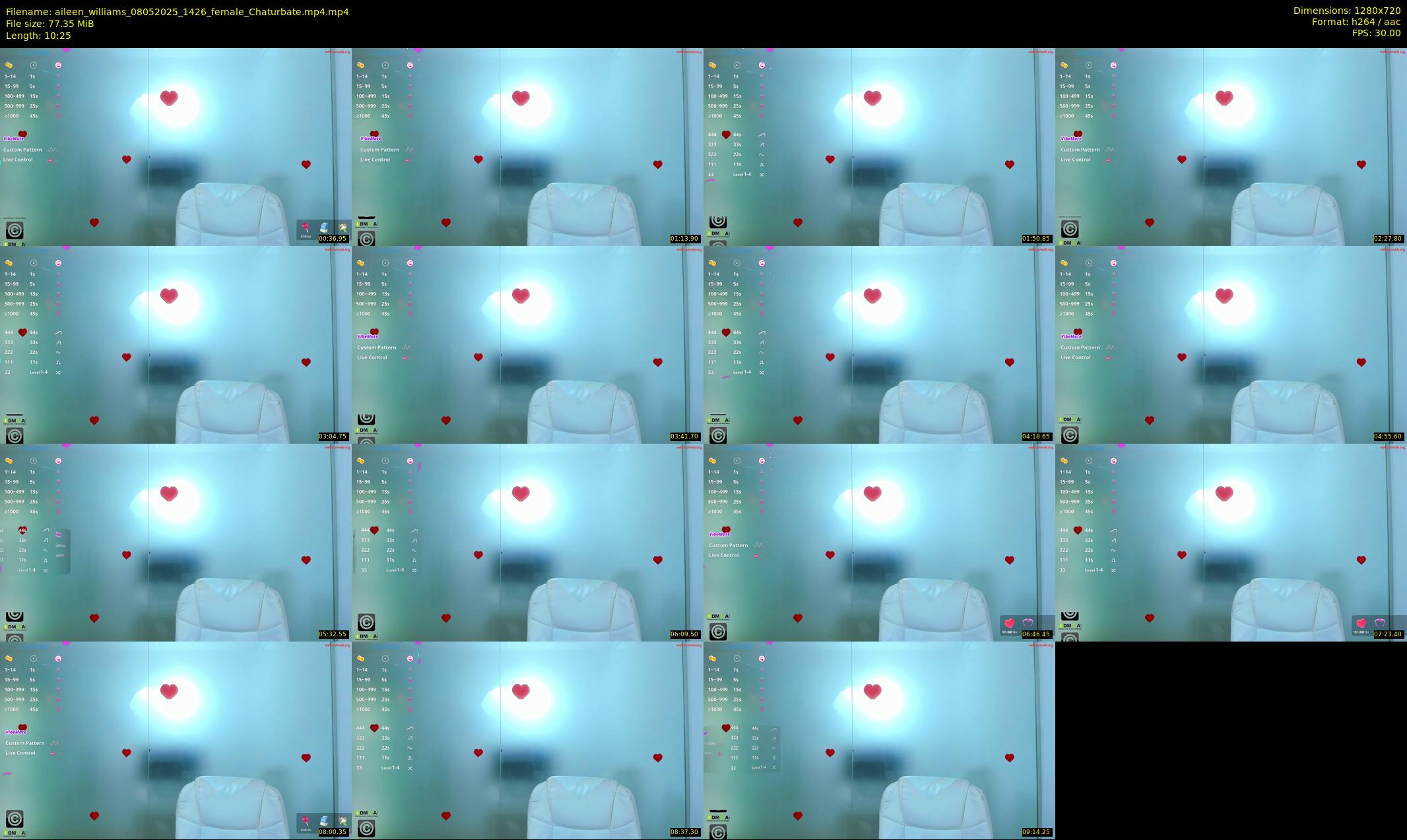 aileen_williams — 11 minute Chaturbate female cam show recording, 720p, May 8, 2025