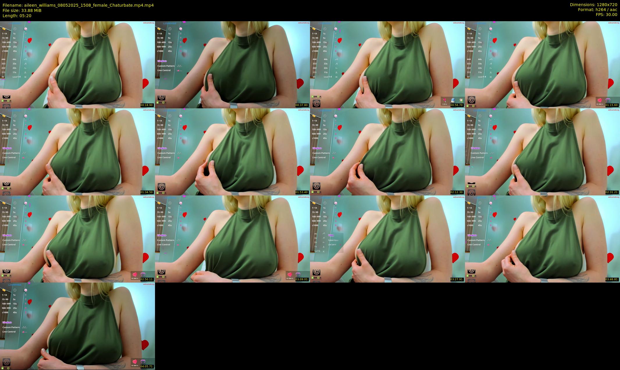aileen_williams — 6 minute Chaturbate female cam show recording, 720p, May 8, 2025