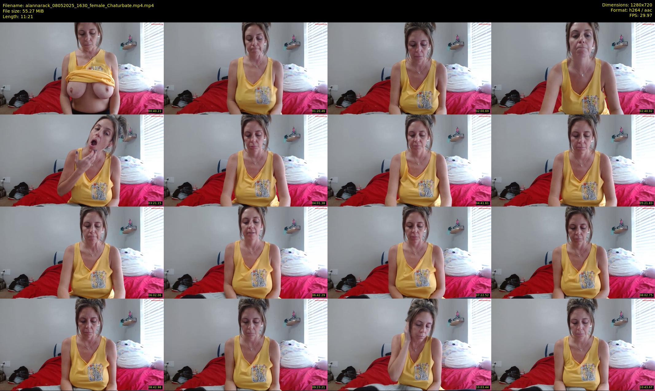 alannarack — 12 minute Chaturbate female cam show recording, 720p, May 8, 2025