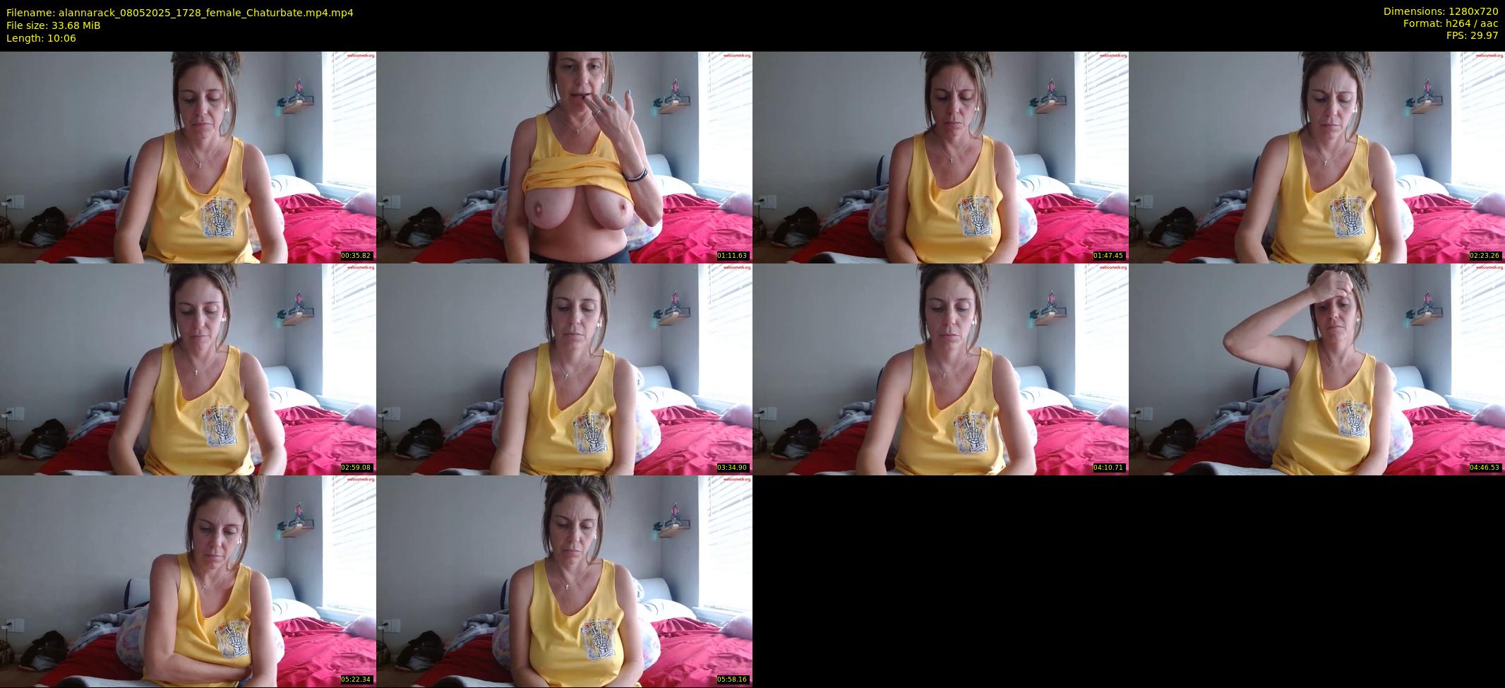 alannarack — 11 minute Chaturbate female cam show recording, 720p, May 8, 2025