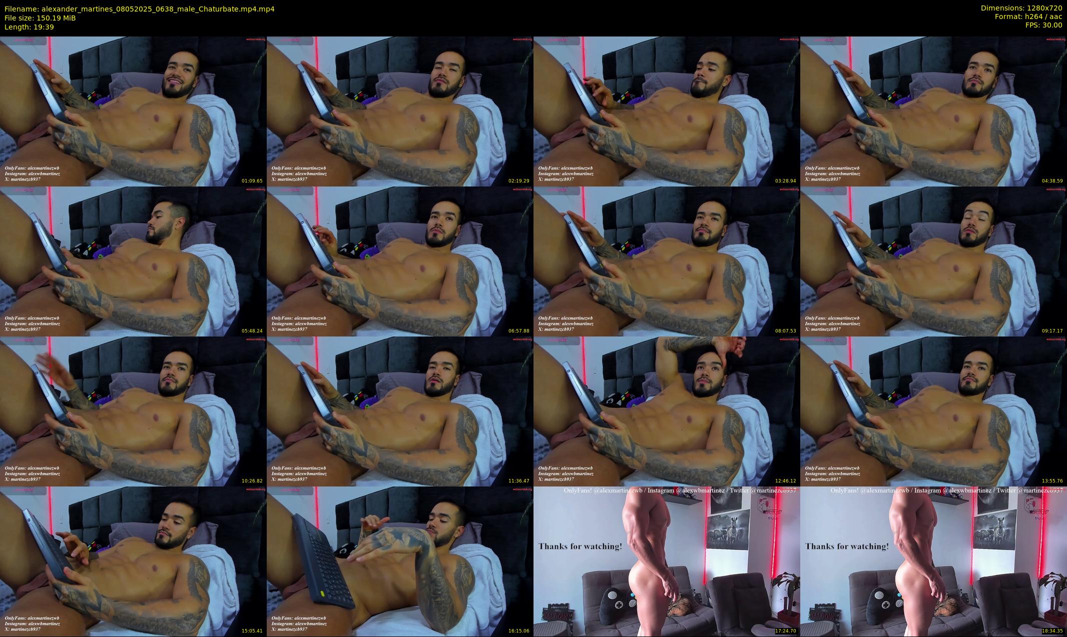 alexander_martines — 20 minute Chaturbate male cam show recording, 720p, May 8, 2025