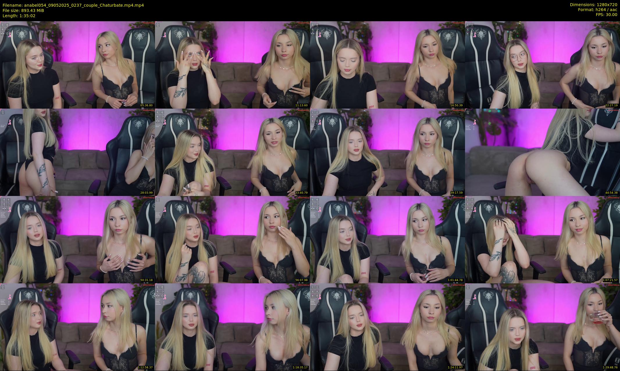 anabel054 — 96 minute Chaturbate female cam show recording, 720p, May 9, 2025