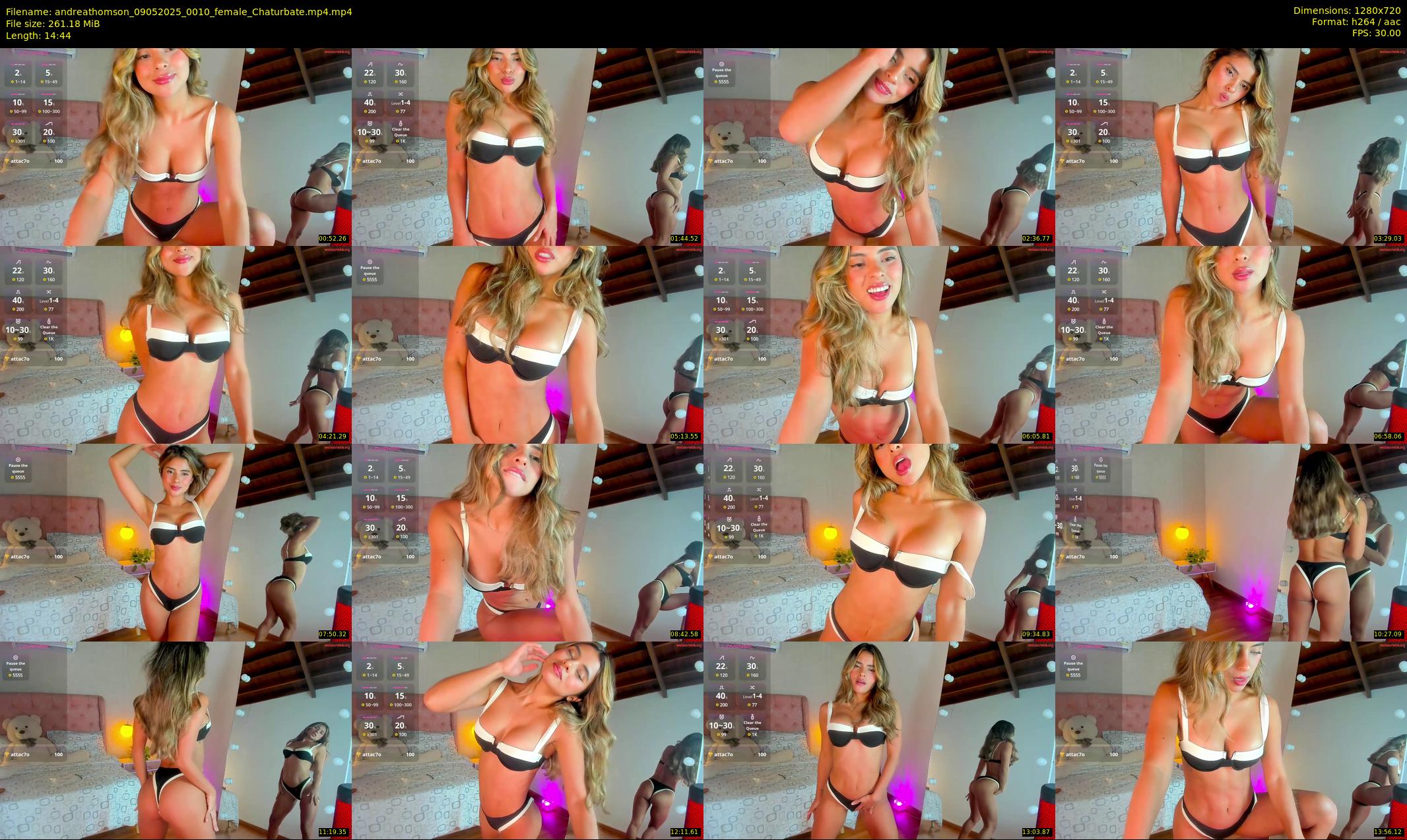 andreathomson — 15 minute Chaturbate female cam show recording, 720p, May 9, 2025