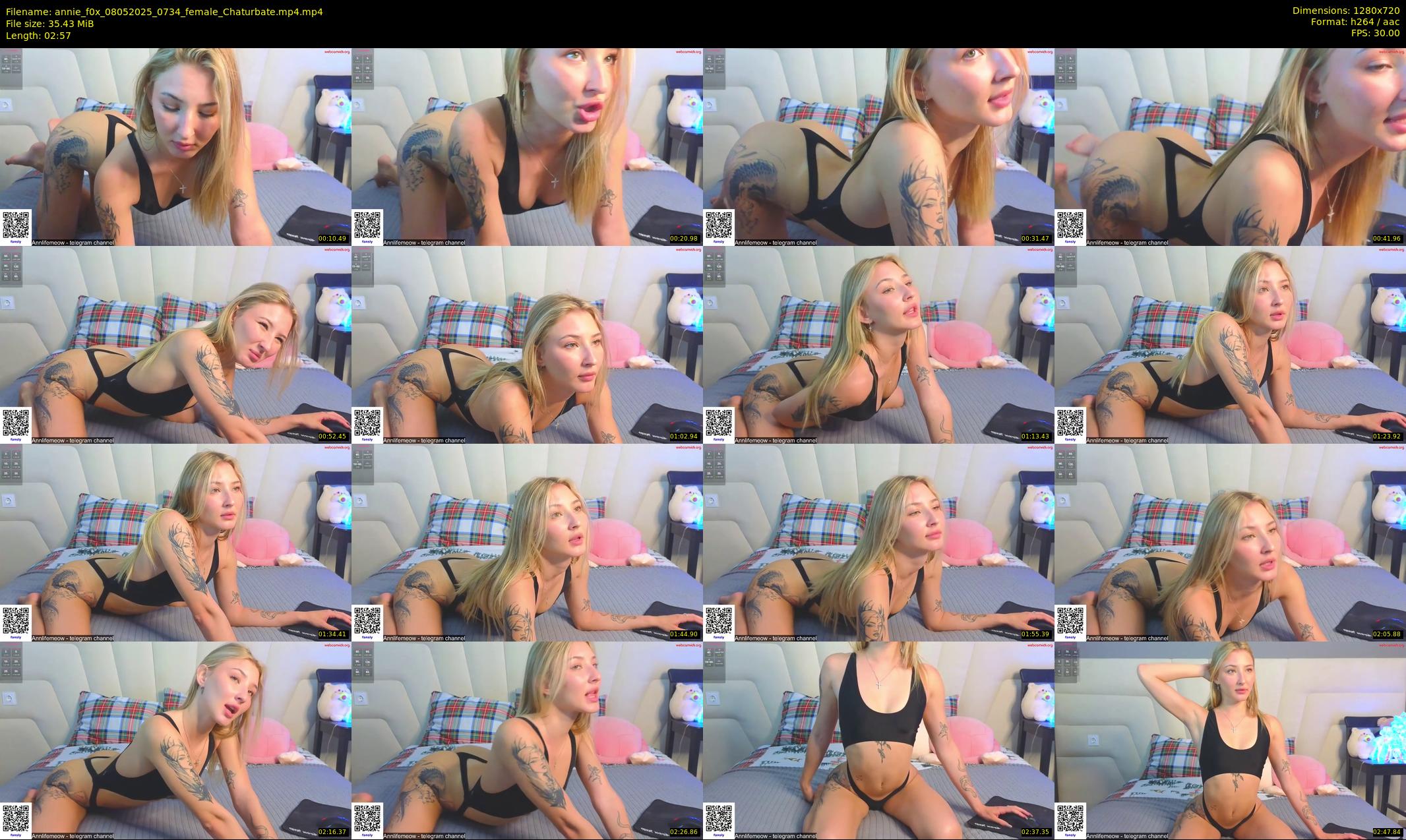 annie_f0x — 3 minute Chaturbate female cam show recording, 720p, May 8, 2025