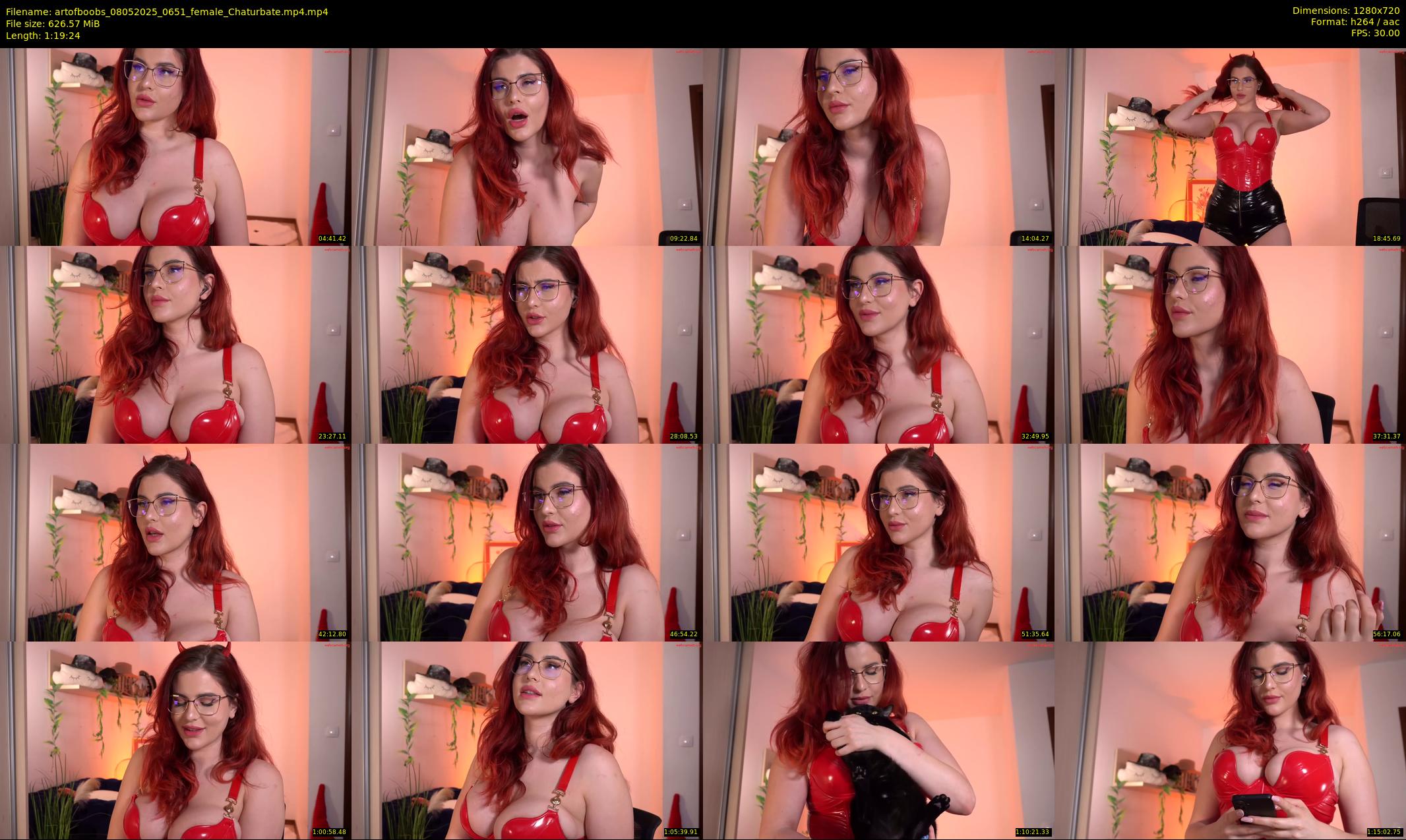 artofboobs — 80 minute Chaturbate female cam show recording, 720p, May 8, 2025