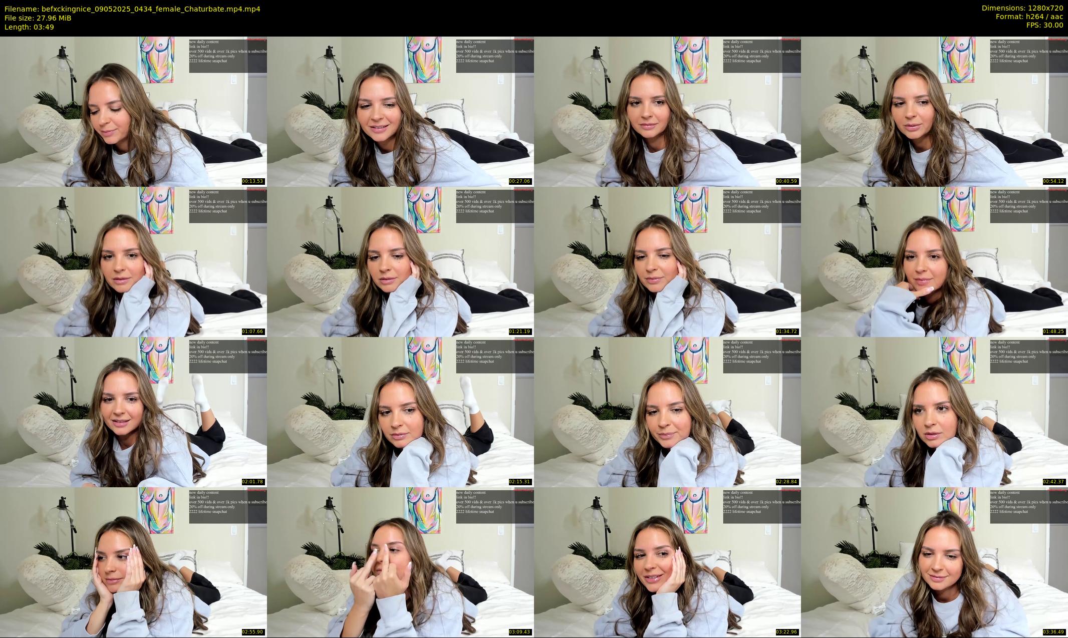 befxckingnice — 4 minute Chaturbate female cam show recording, 720p, May 9, 2025