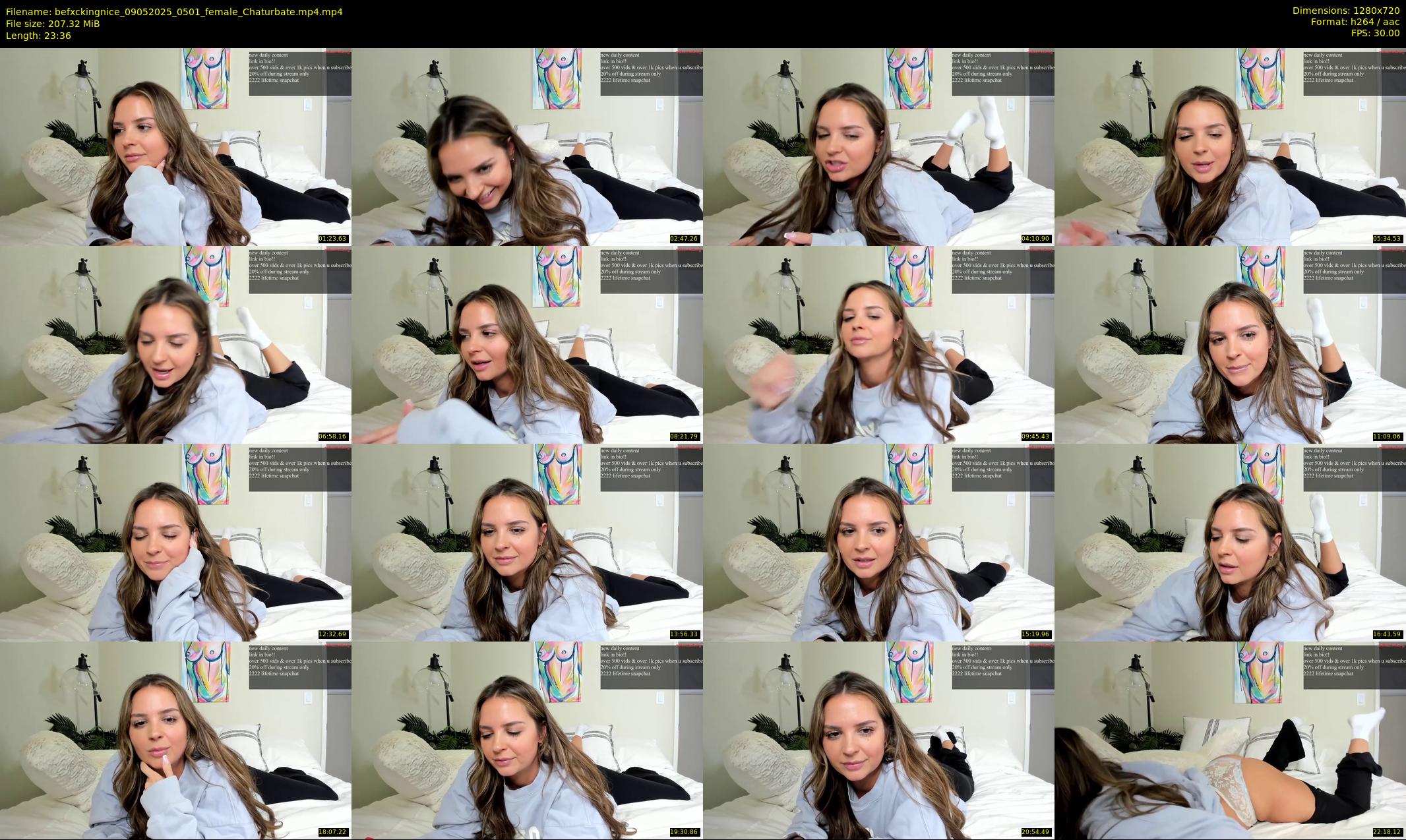 befxckingnice — 24 minute Chaturbate female cam show recording, 720p, May 9, 2025