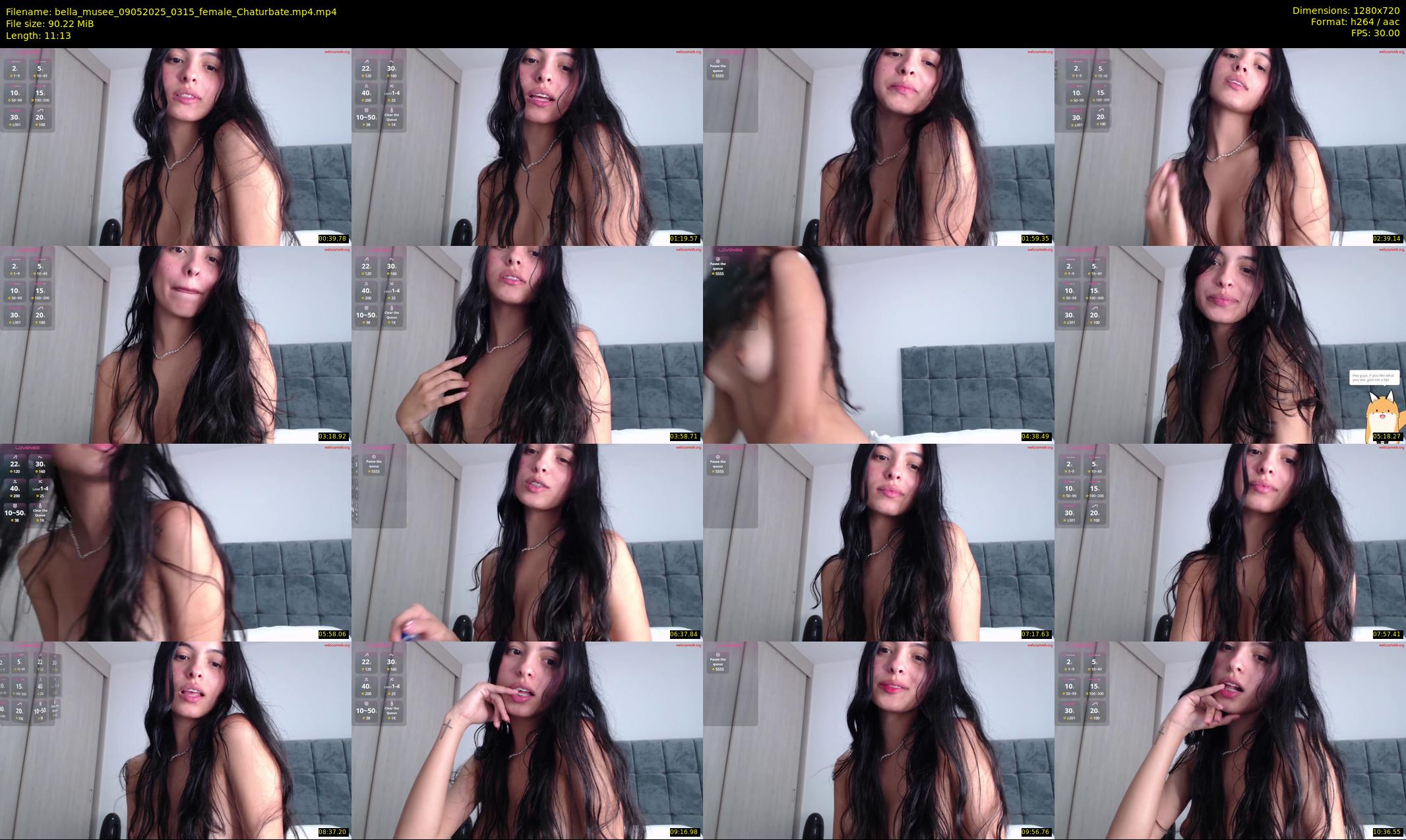 bella_musee — 12 minute Chaturbate female cam show recording, 720p, May 9, 2025