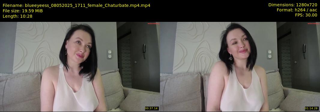 blueeyeess — 11 minute Chaturbate female cam show recording, 720p, May 8, 2025