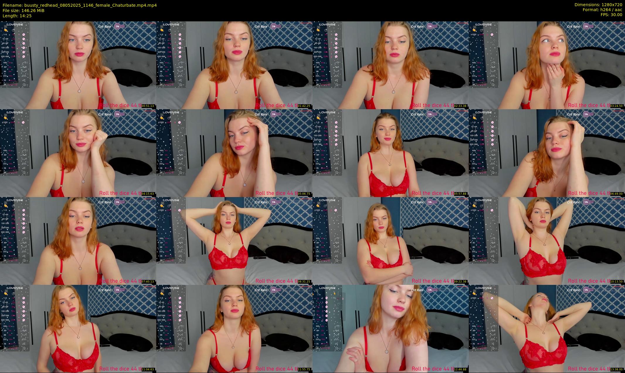 buusty_redhead — 15 minute Chaturbate female cam show recording, 720p, May 8, 2025