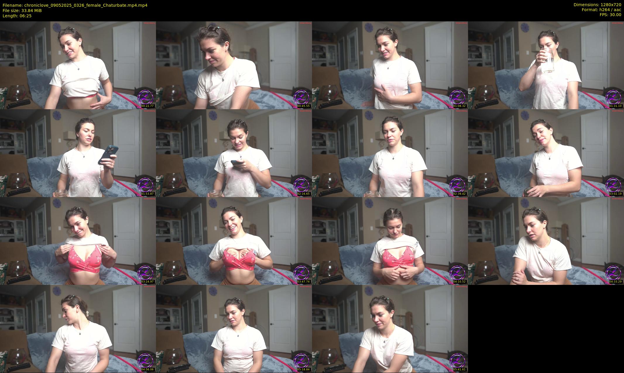 chroniclove — 7 minute Chaturbate female cam show recording, 720p, May 9, 2025