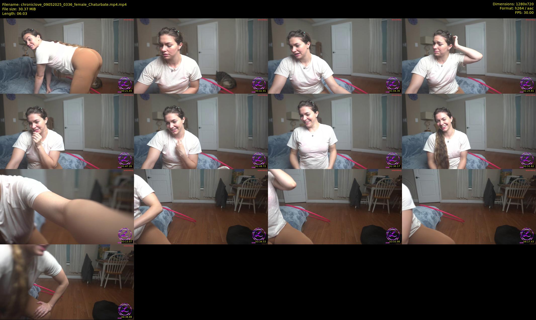 chroniclove — 7 minute Chaturbate female cam show recording, 720p, May 9, 2025