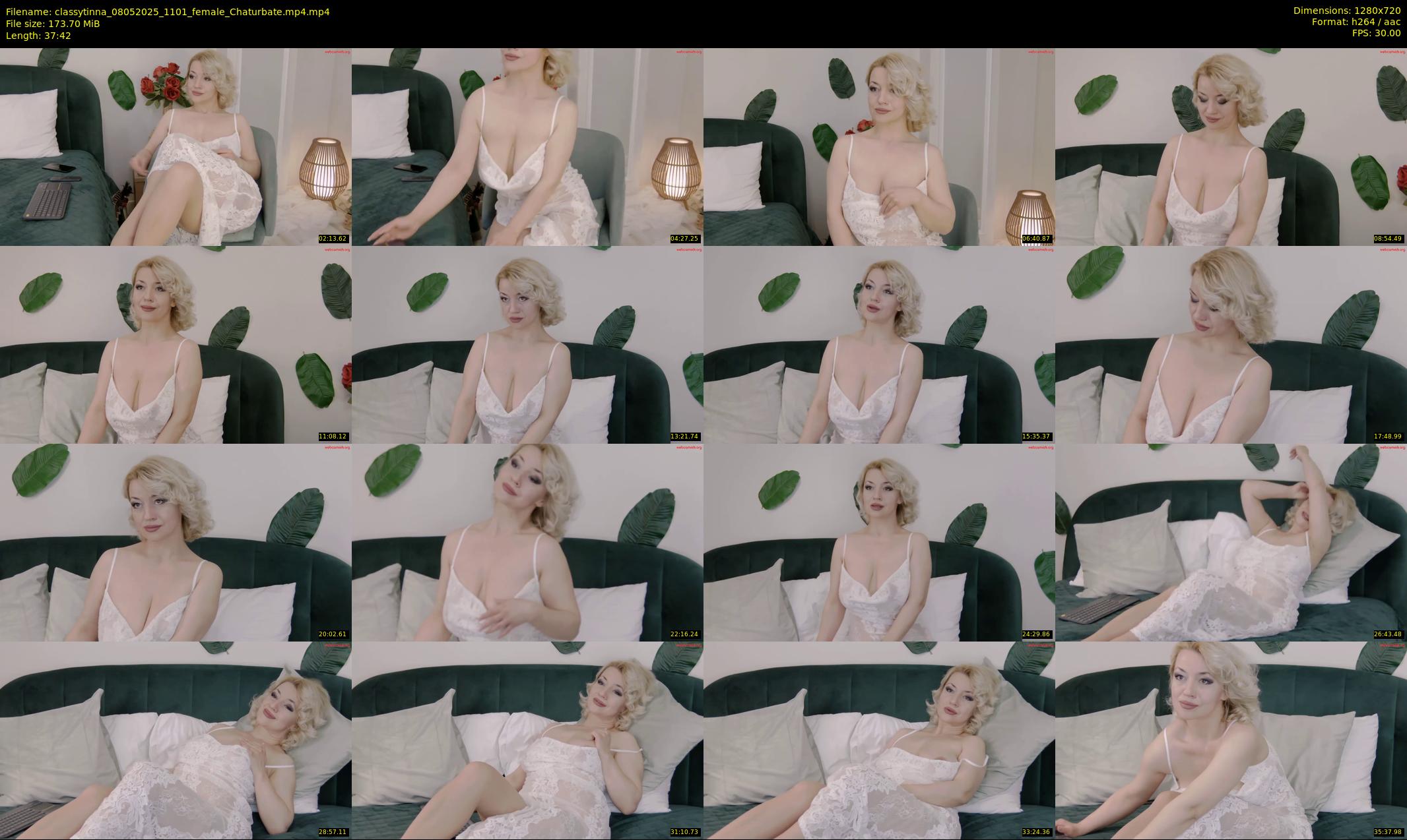 classytinna — 38 minute Chaturbate female cam show recording, 720p, May 8, 2025