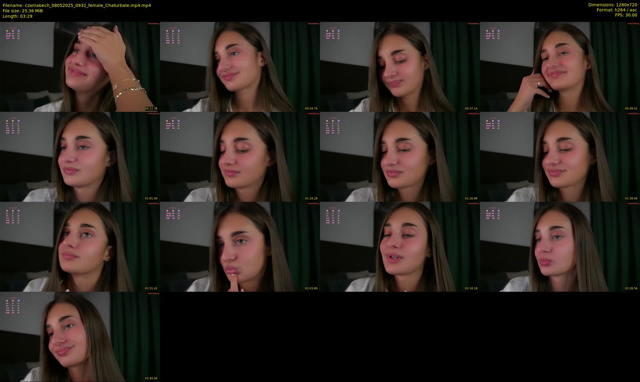 czamabech — 4 minute Chaturbate female cam show recording, 720p, May 8, 2025