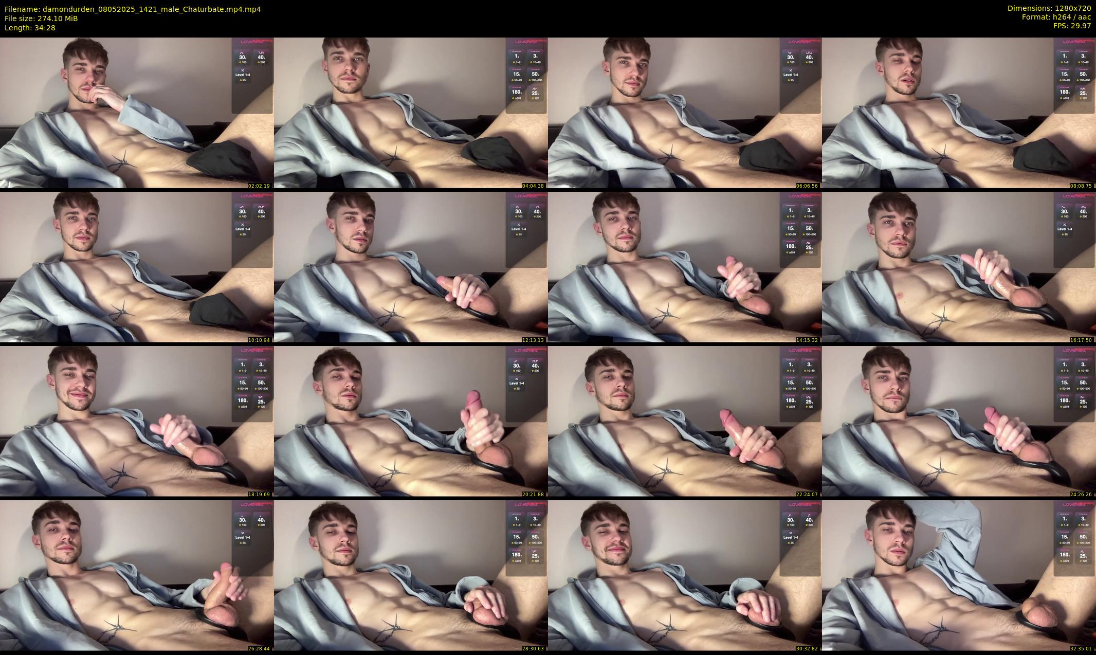 damondurden — 35 minute Chaturbate male cam show recording, 720p, May 8, 2025