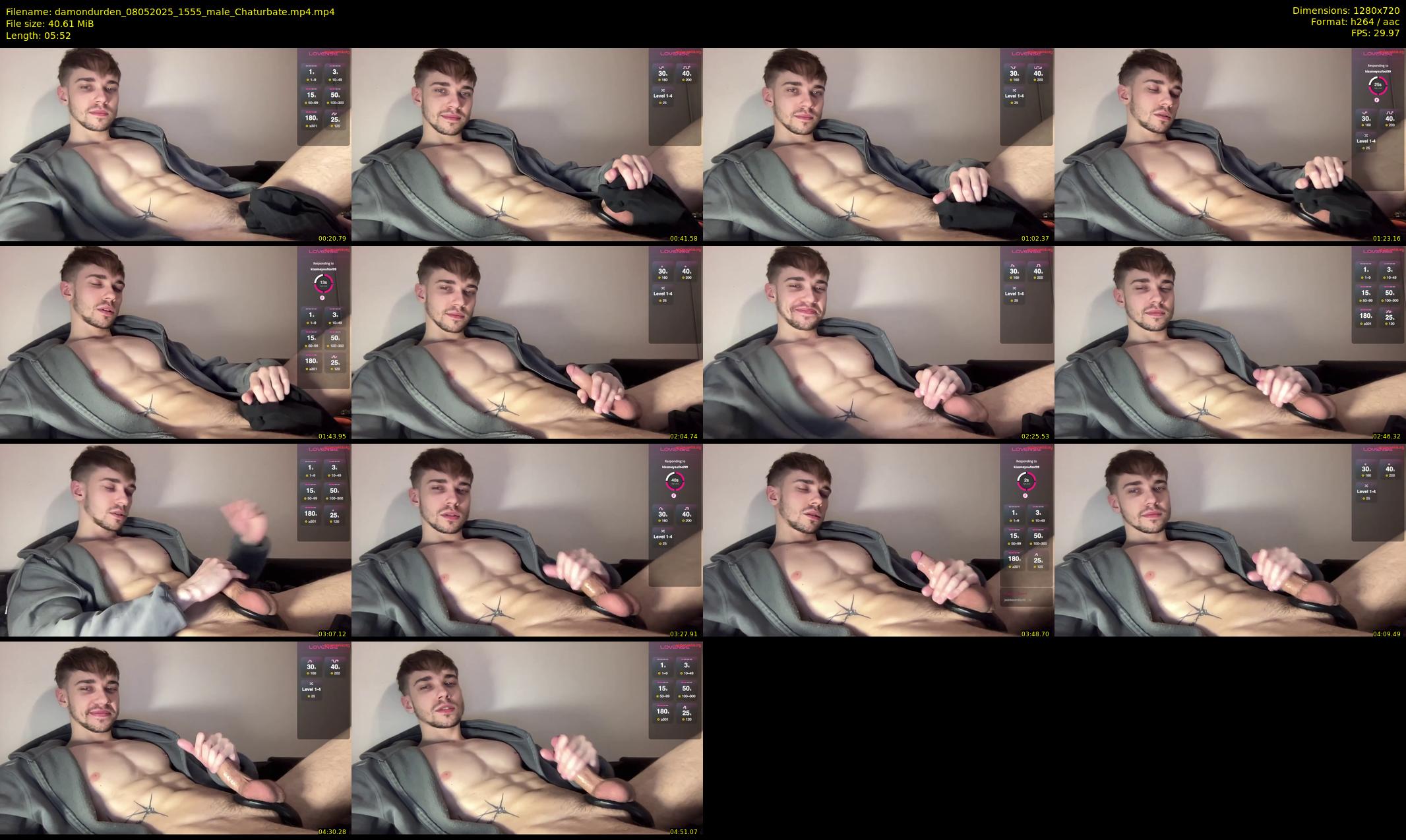 damondurden — 6 minute Chaturbate male cam show recording, 720p, May 8, 2025