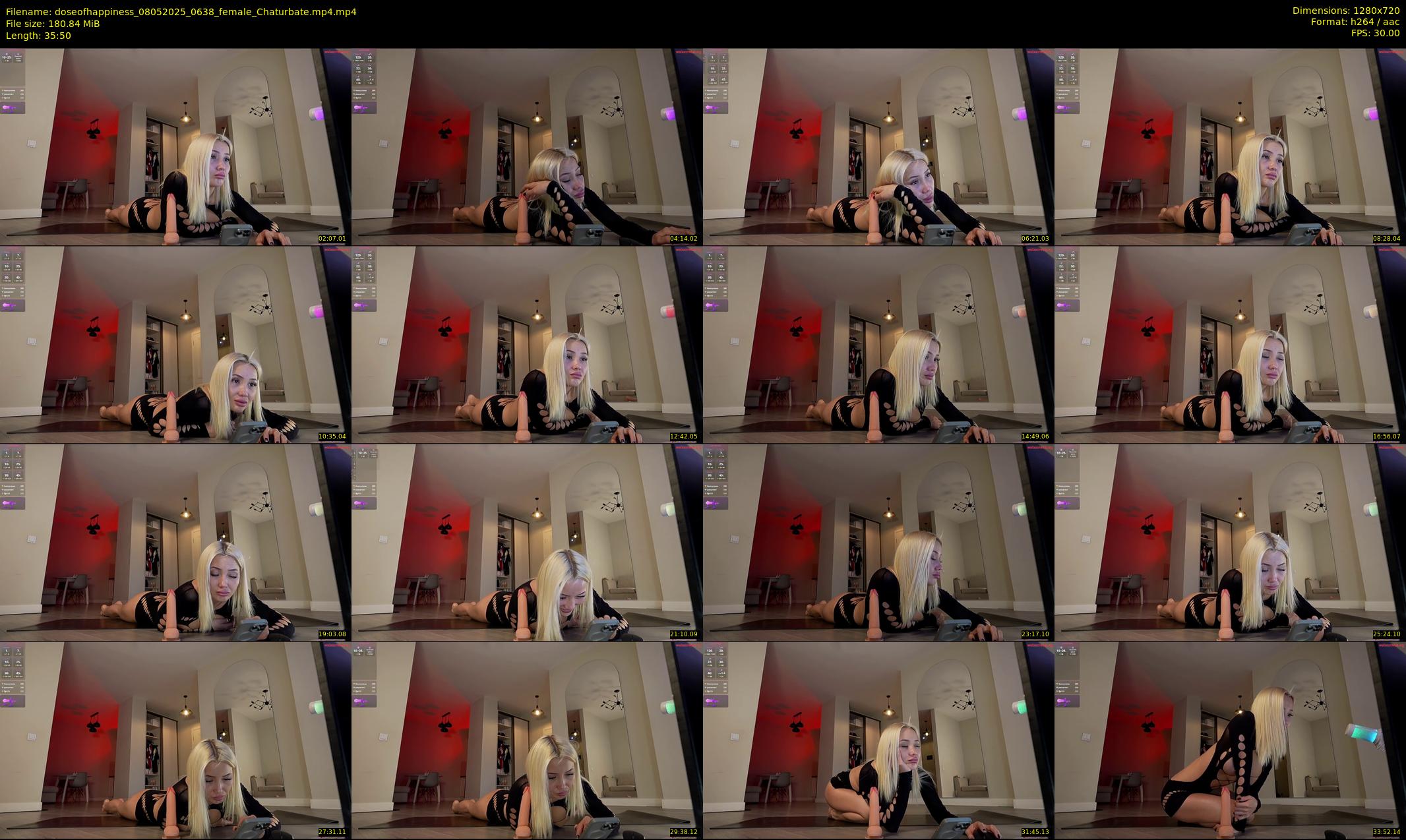 doseofhappiness — 36 minute Chaturbate female cam show recording, 720p, May 8, 2025
