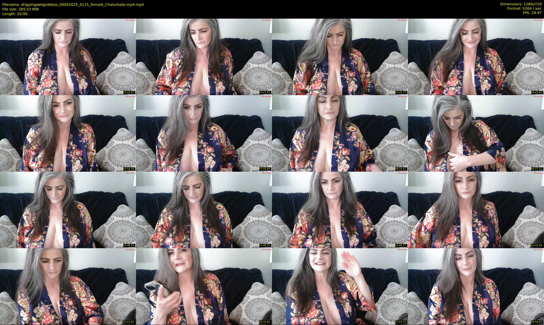 drippingwetgoddess — 20 minute Chaturbate female cam show recording, 720p, May 9, 2025