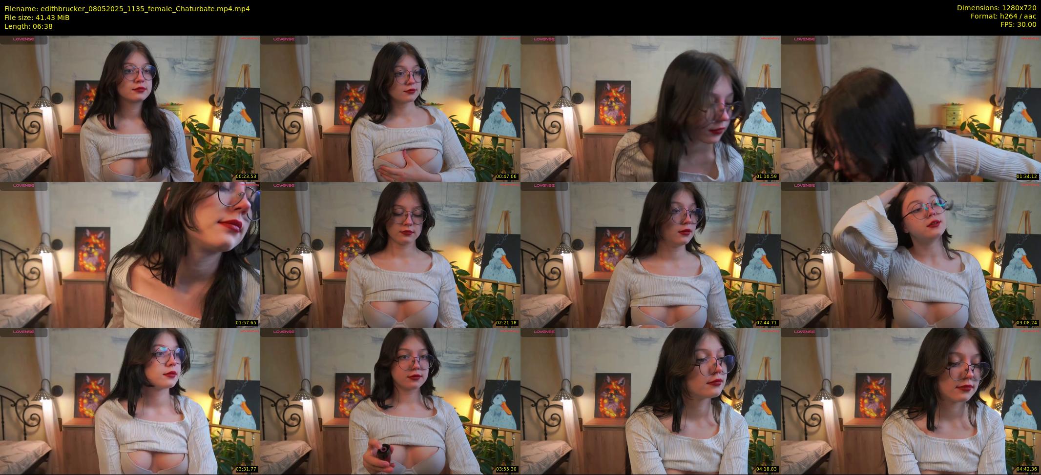 edithbrucker — 7 minute Chaturbate female cam show recording, 720p, May 8, 2025