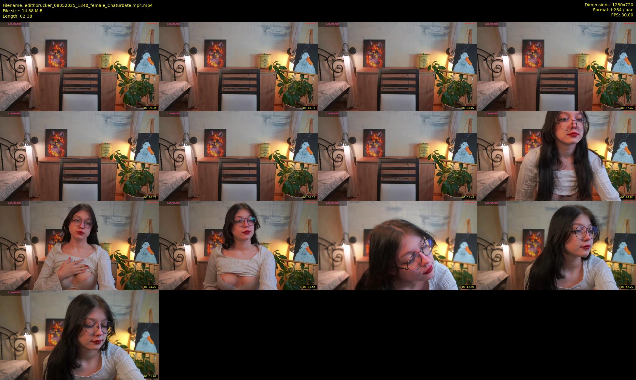 edithbrucker — 3 minute Chaturbate female cam show recording, 720p, May 8, 2025