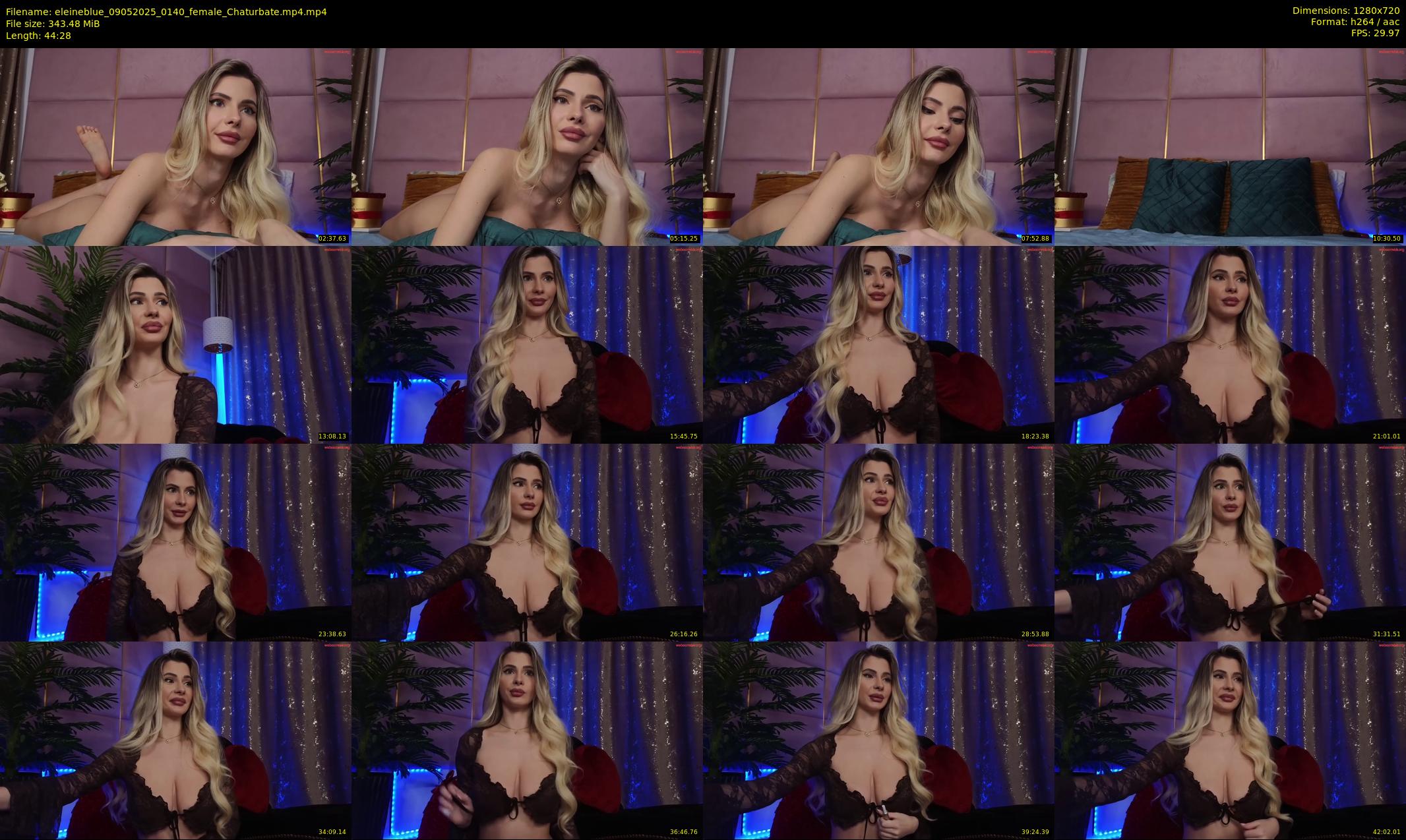 eleineblue — 45 minute Chaturbate female cam show recording, 720p, May 9, 2025