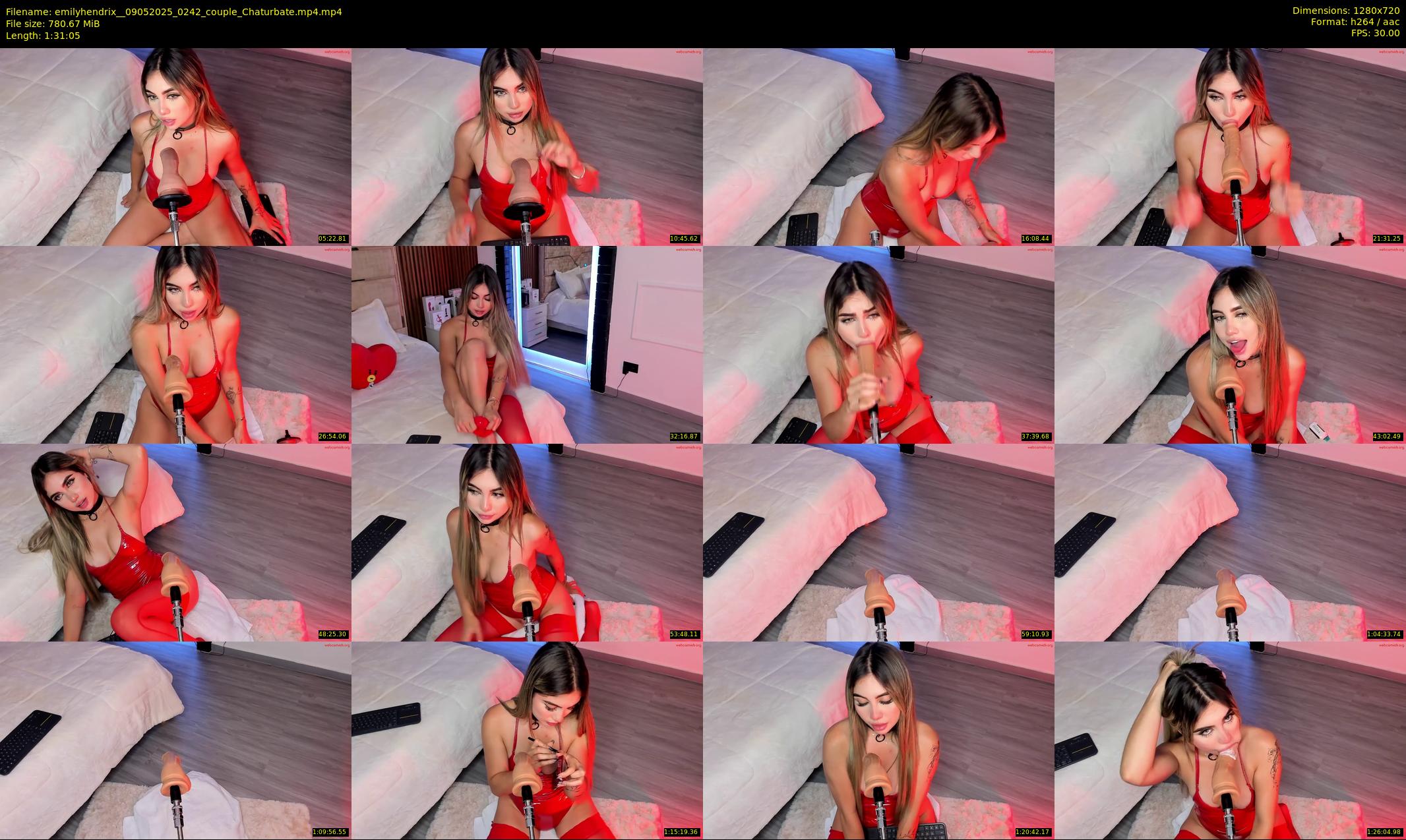 emilyhendrix_ — 92 minute Chaturbate couple cam show recording, 720p, May 9, 2025