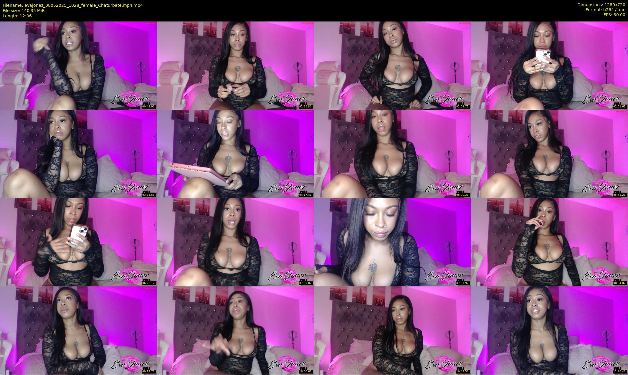 evajonez — 13 minute Chaturbate female cam show recording, 720p, May 8, 2025