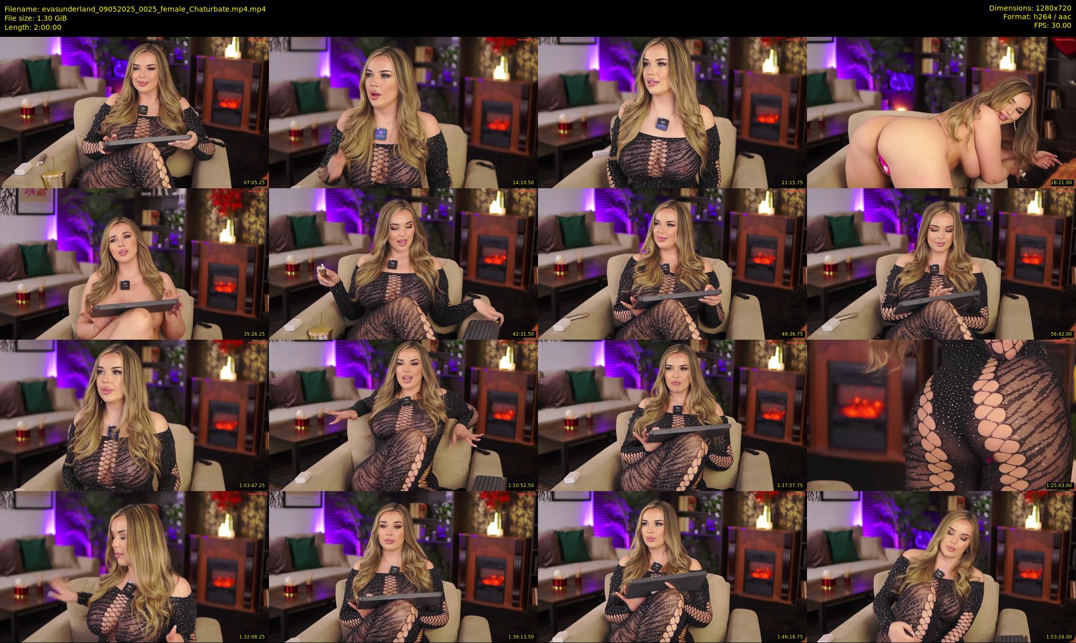 evasunderland — 120 minute Chaturbate female cam show recording, 720p, May 9, 2025