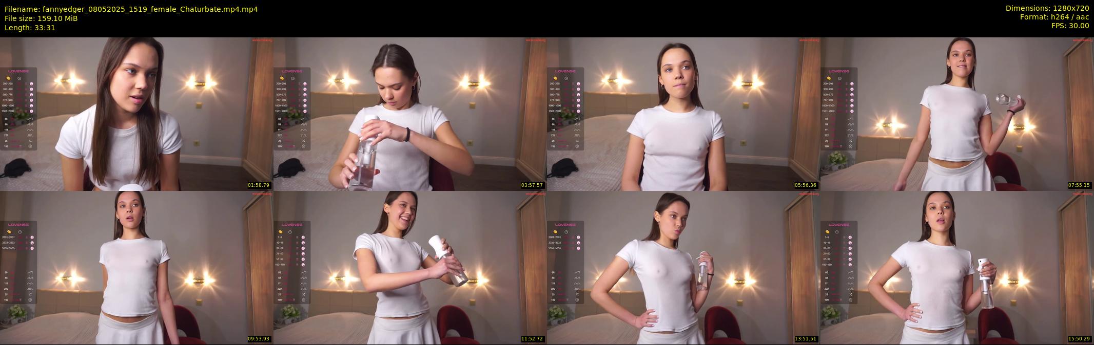 fannyedger — 34 minute Chaturbate female cam show recording, 720p, May 8, 2025