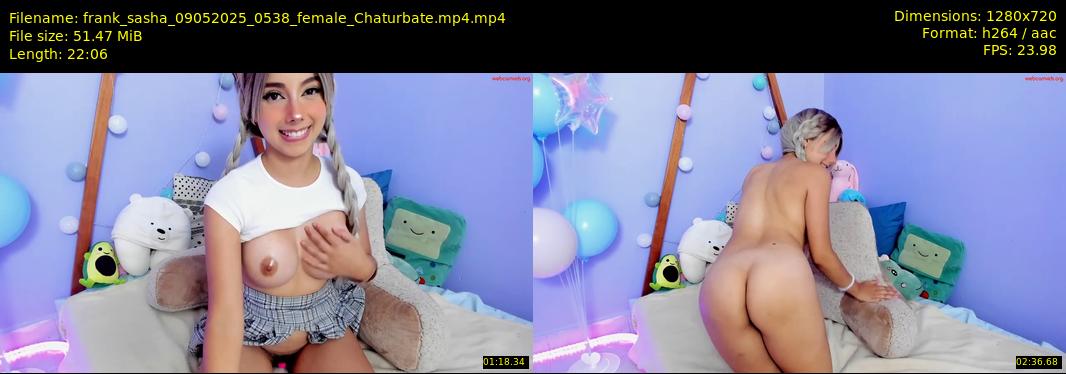 frank_sasha — 23 minute Chaturbate couple cam show recording, 720p, May 9, 2025