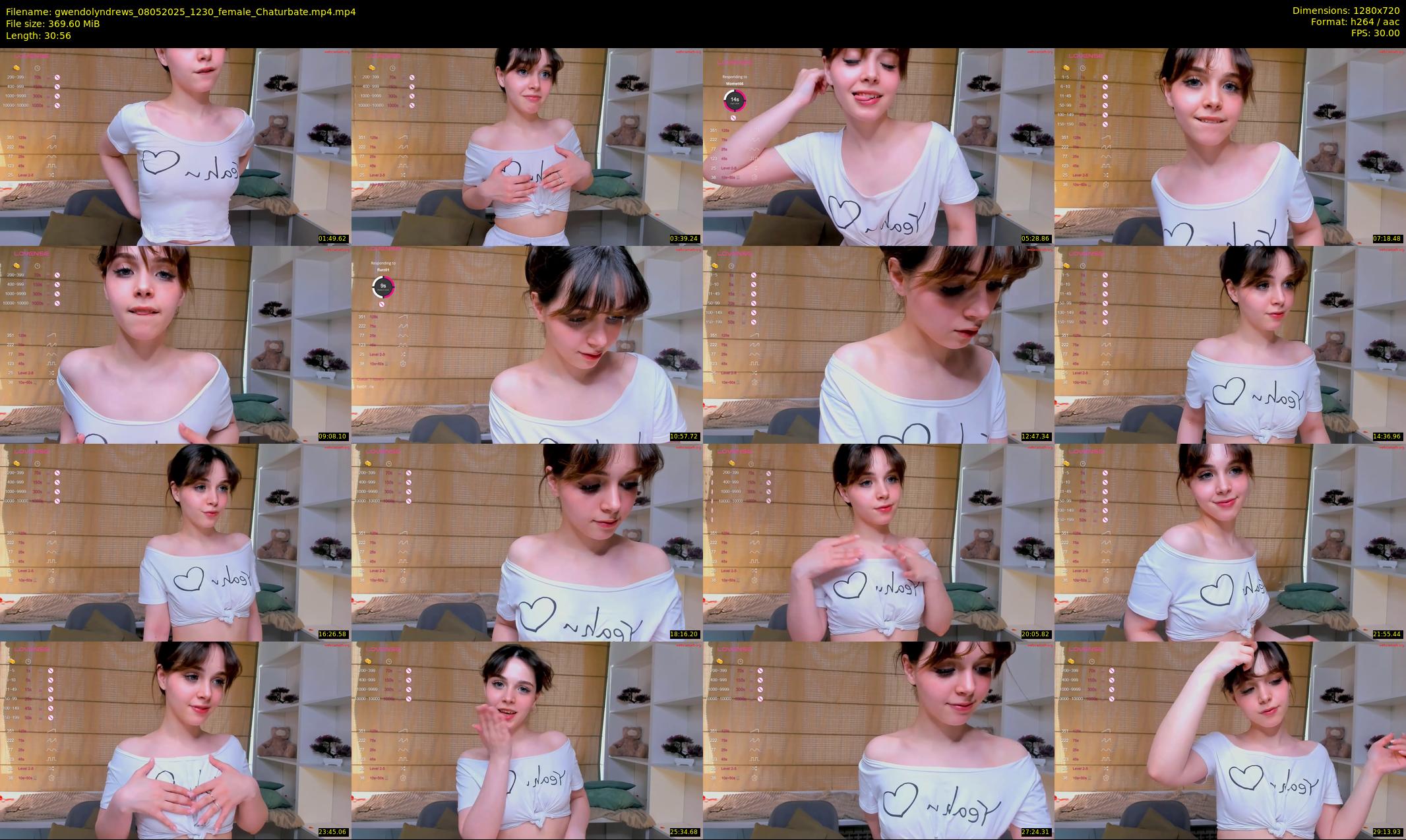 gwendolyndrews — 31 minute Chaturbate female cam show recording, 720p, May 8, 2025