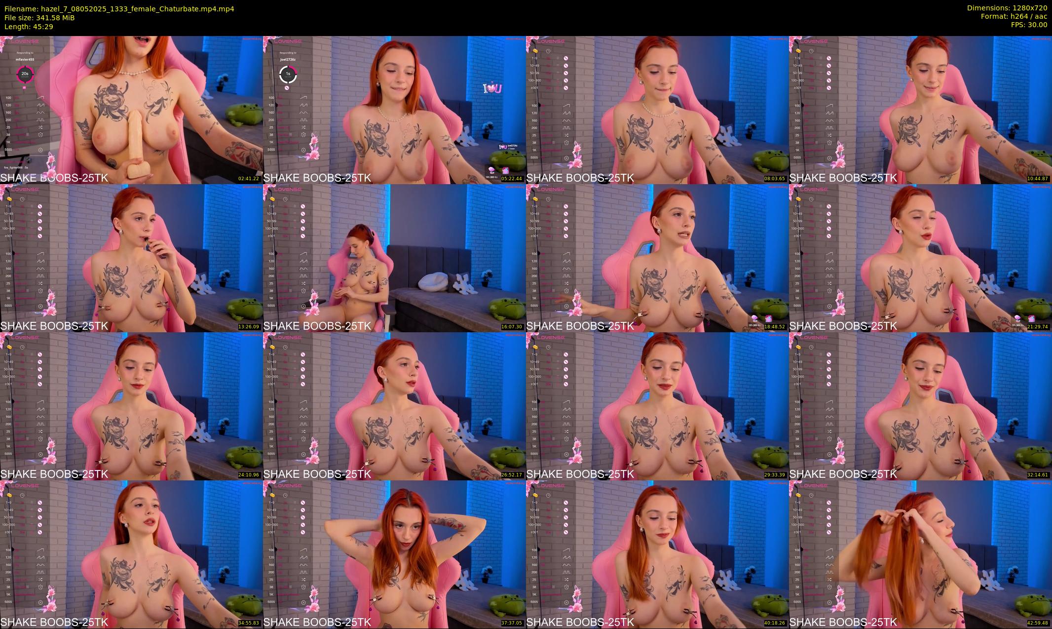 hazel_7 — 46 minute Chaturbate female cam show recording, 720p, May 8, 2025