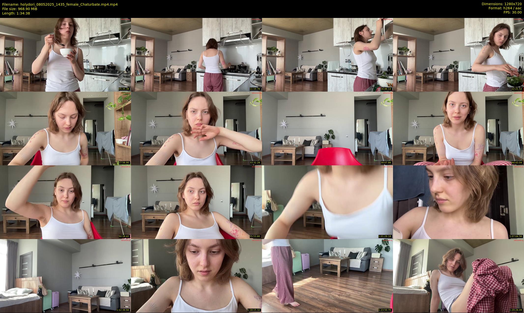 holydori — 95 minute Chaturbate female cam show recording, 720p, May 8, 2025