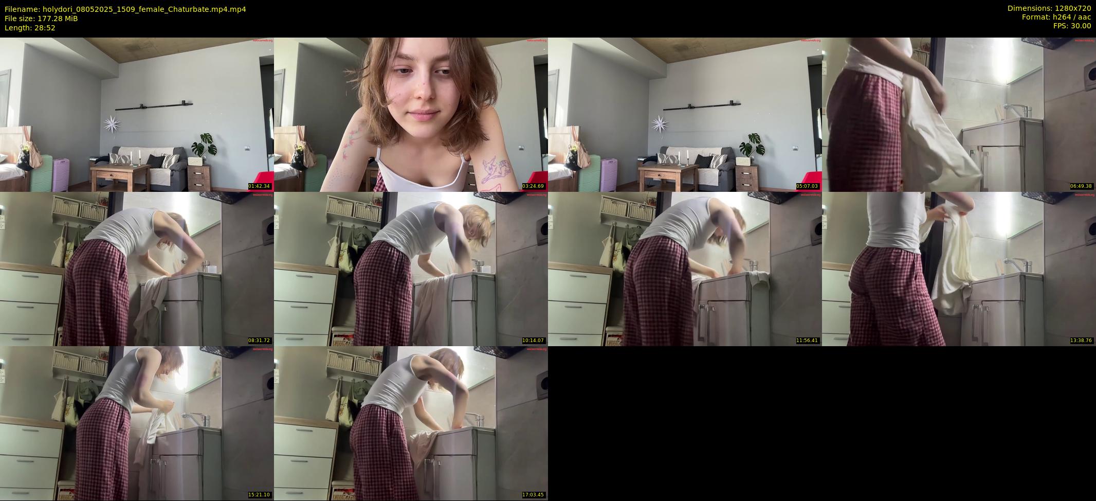 holydori — 29 minute Chaturbate female cam show recording, 720p, May 8, 2025