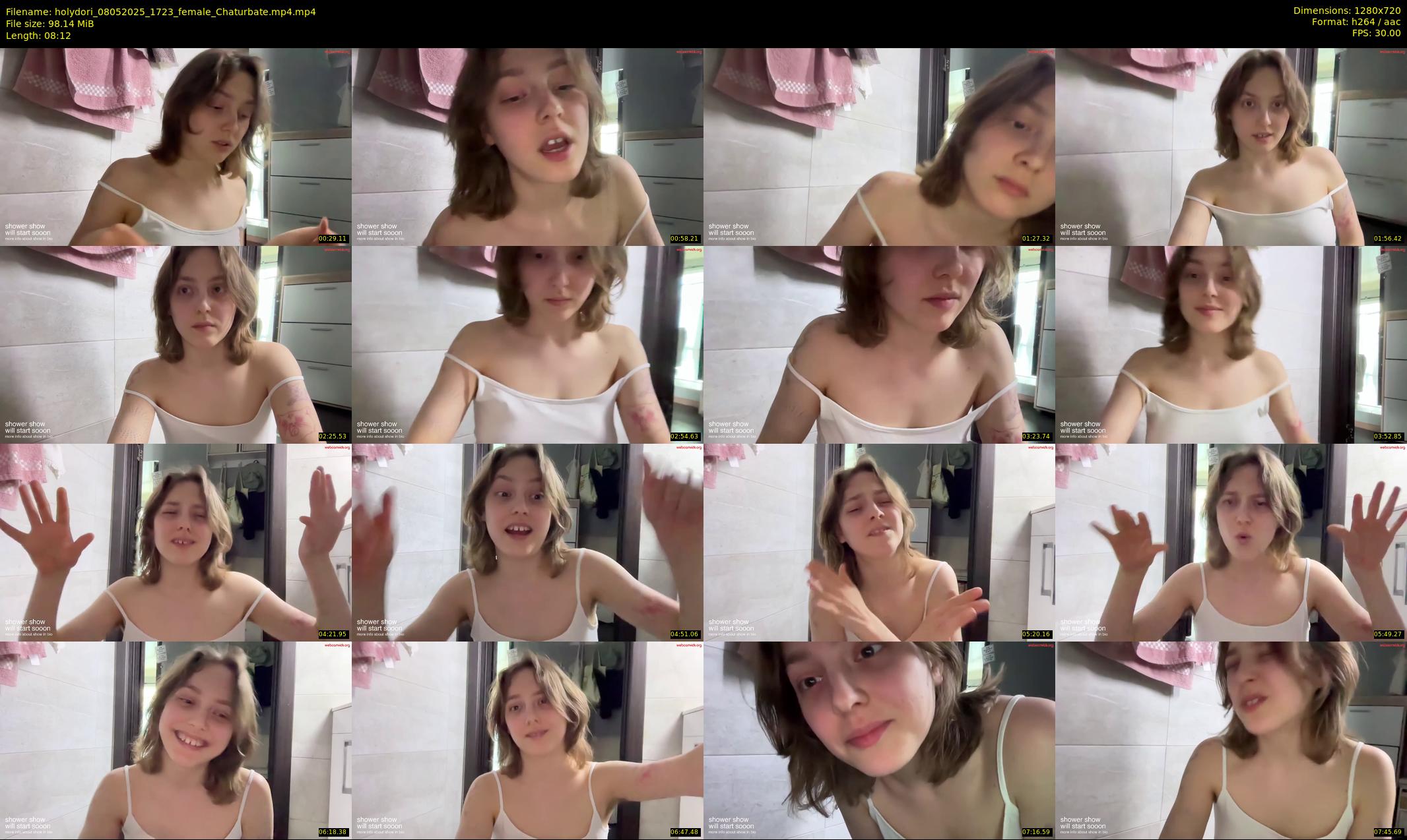 holydori — 9 minute Chaturbate female cam show recording, 720p, May 8, 2025