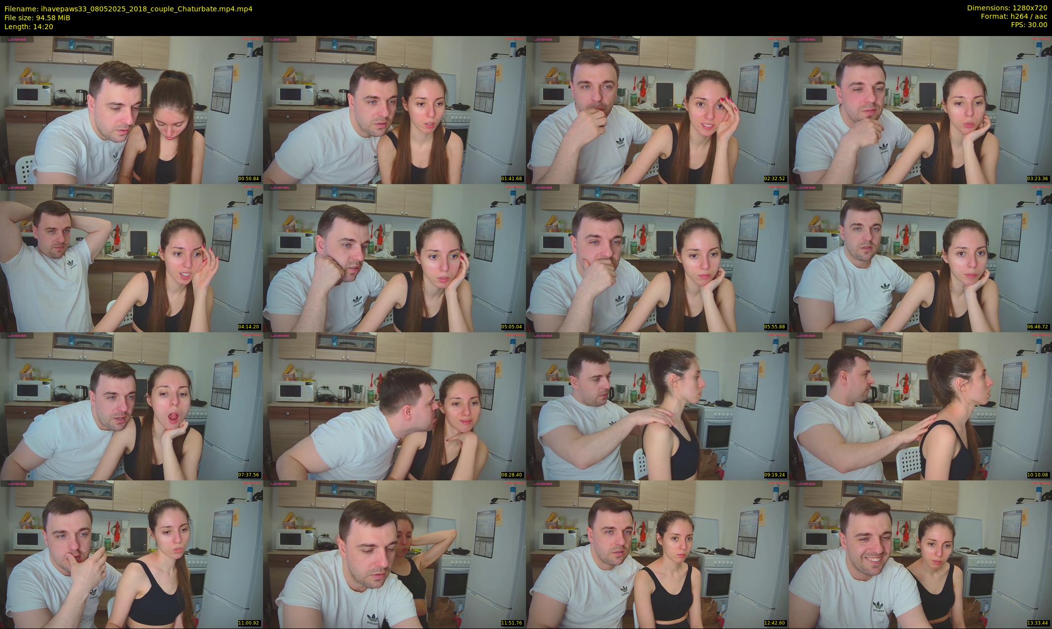 ihavepaws33 — 15 minute Chaturbate couple cam show recording, 720p, May 8, 2025