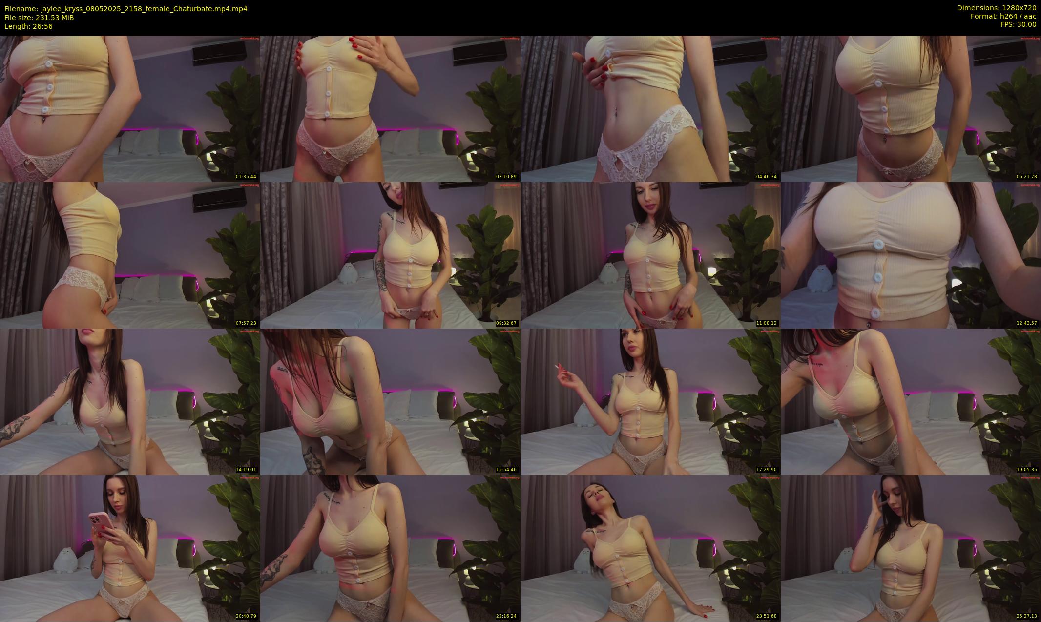 jaylee_kryss — 27 minute Chaturbate female cam show recording, 720p, May 8, 2025